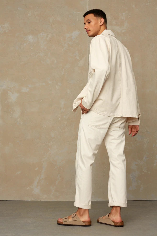 David Jacket in Ecru