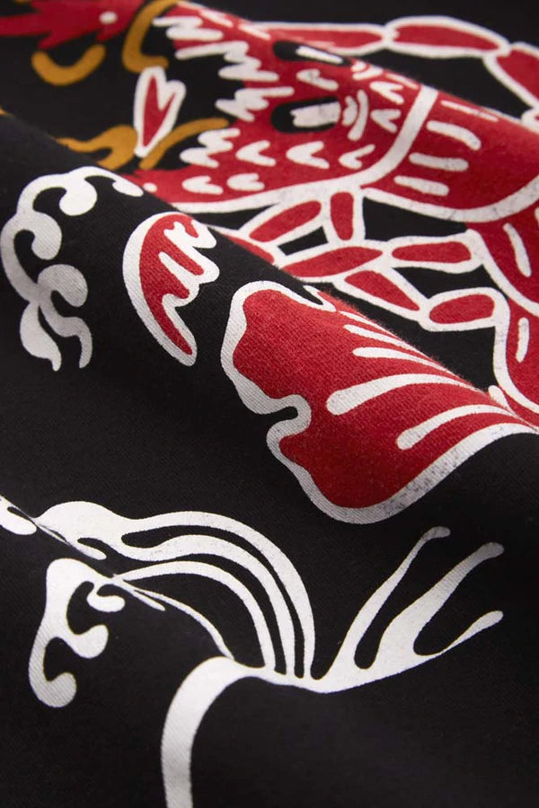 Darius Organic Cotton Tee | Black Dragon