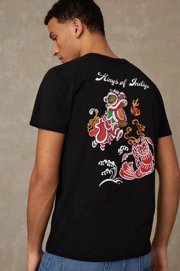 Darius Organic Cotton Tee | Black Dragon