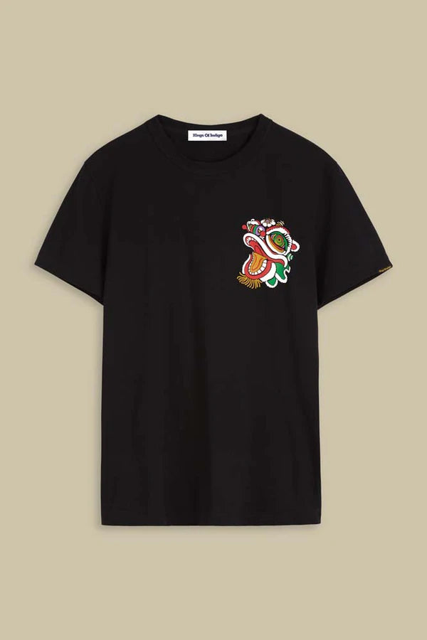 Darius Organic Cotton Tee | Black Dragon