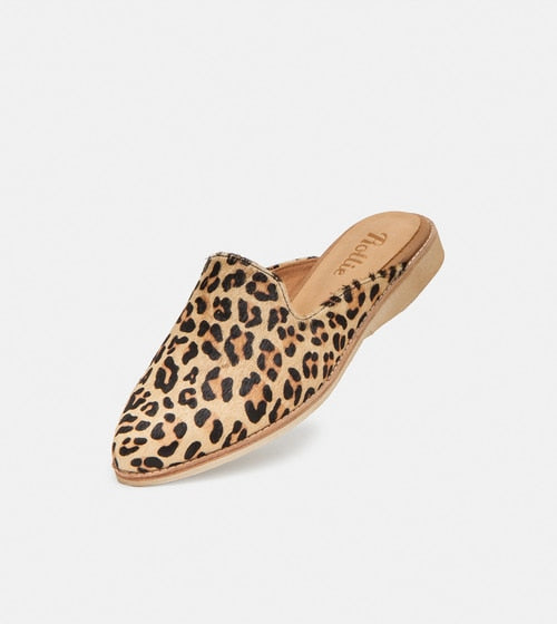 Madison Mule in Camel Leopard - Milu James St