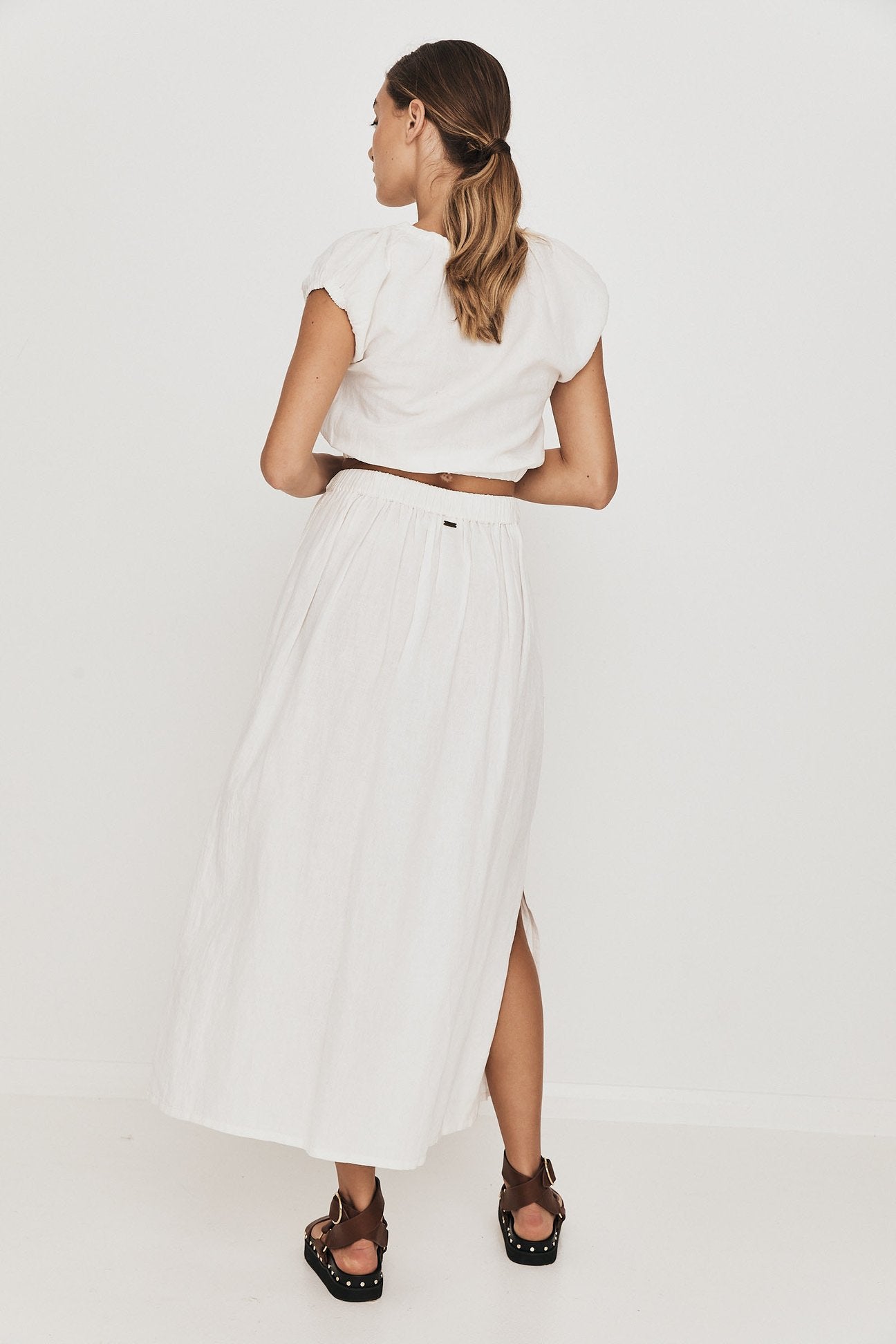 Anais Top in Natural White