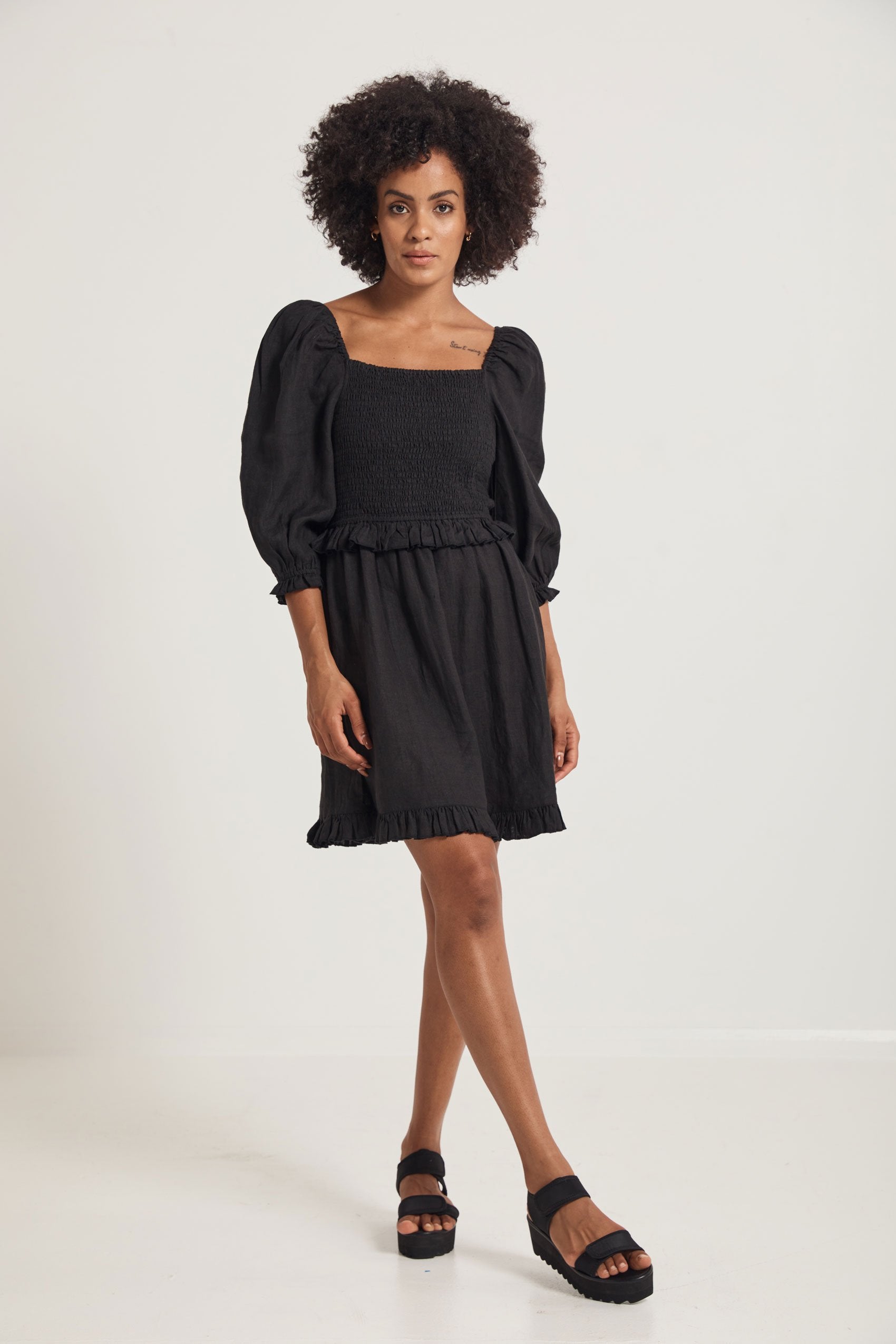 Shiloh Linen Mini Dress - Milu James St