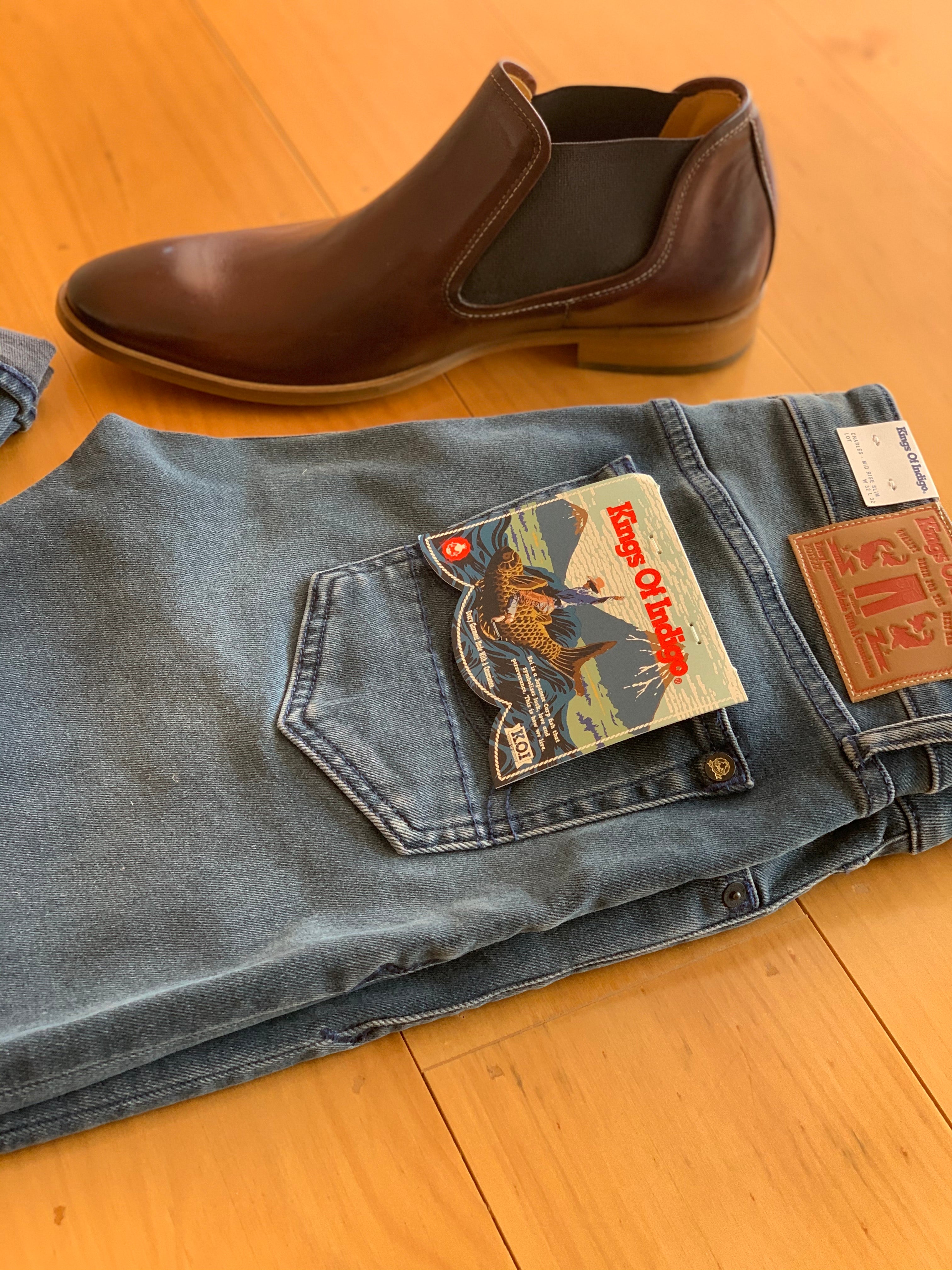 3651 Men's Italian brandy Leather Boots - Milu James St