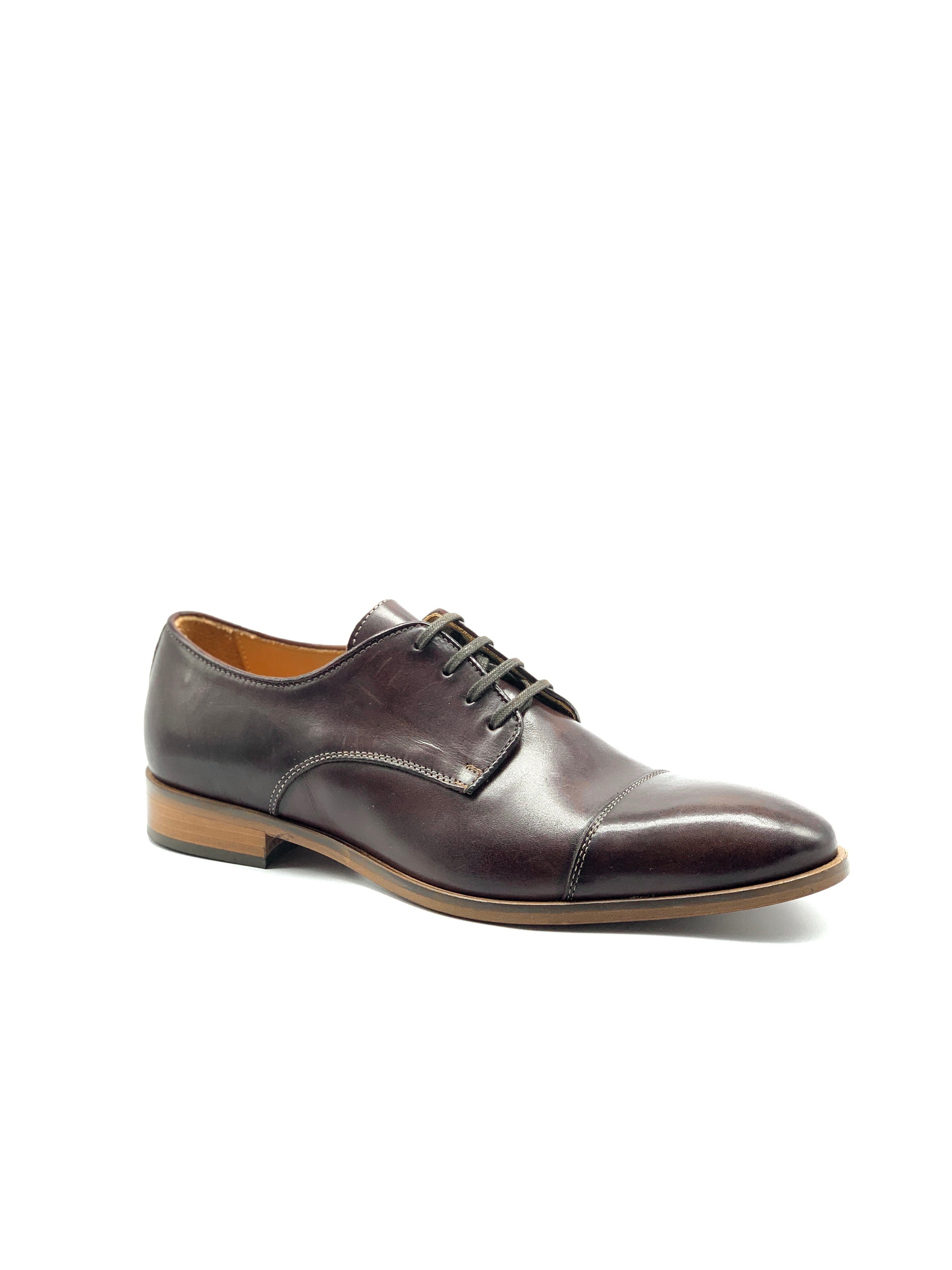 3371 Vitello mens Italian Brandy lace up - Milu James St