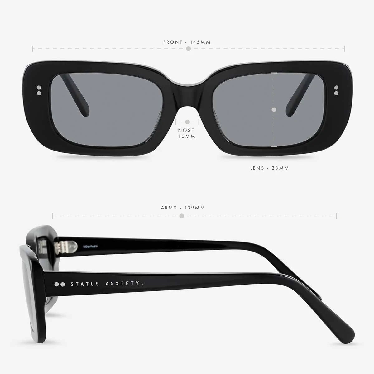 Solitary Sunglasses in Black