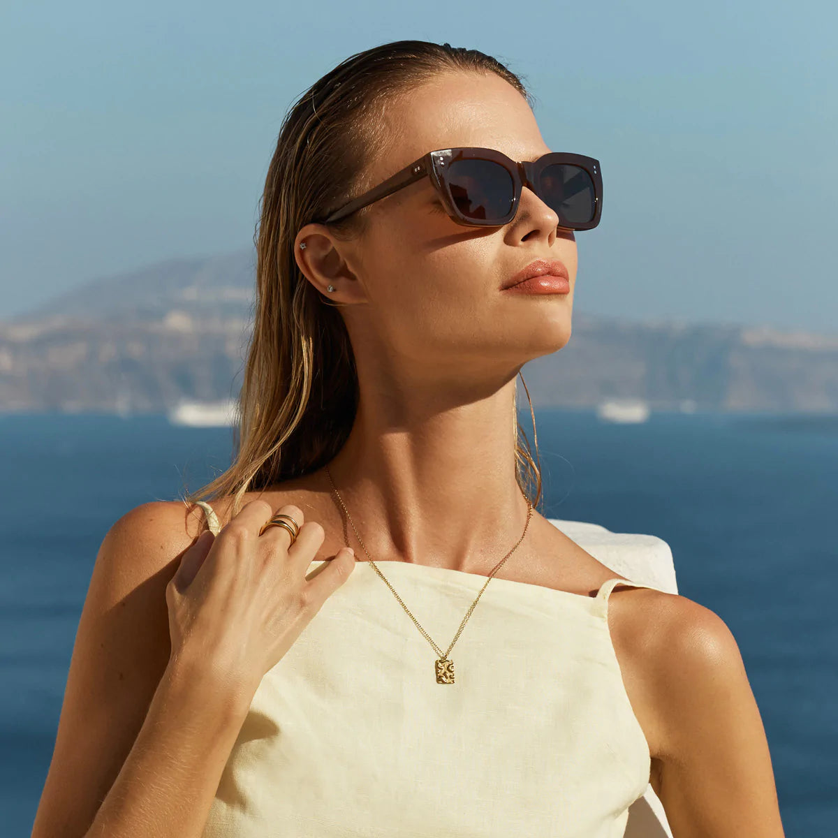 Antagonist Sunglasses in Brown - Milu James St