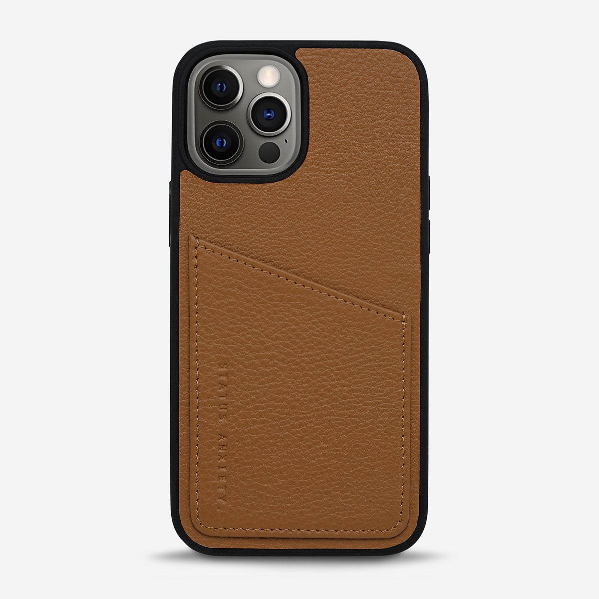 Who's Who Leather iPhone Case in Tan