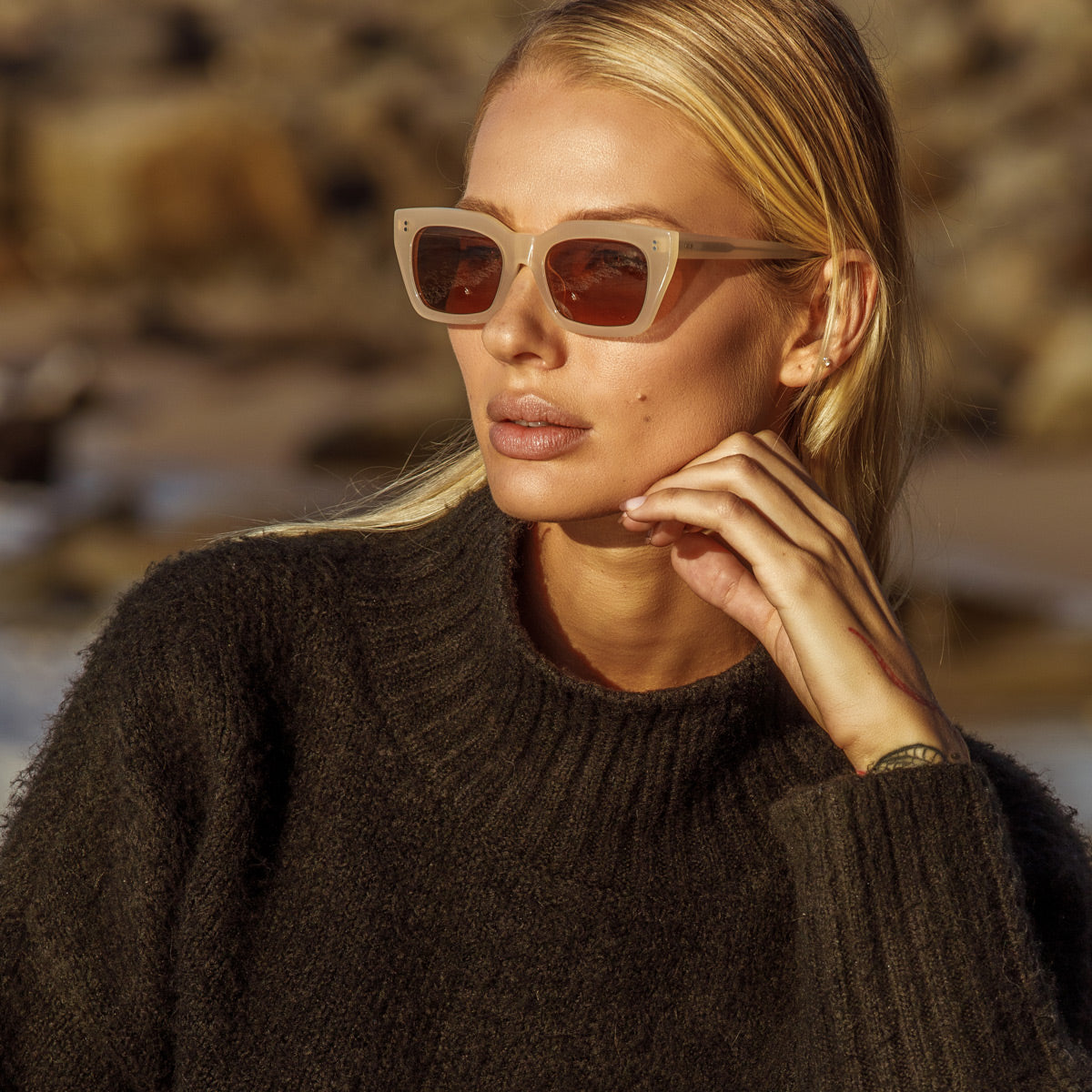 Antagonist Sunglasses in Nude