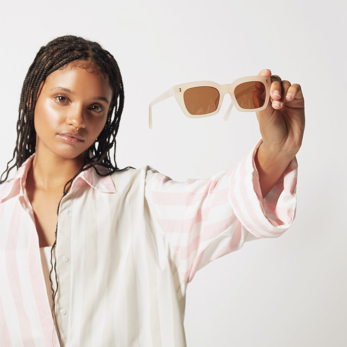 Antagonist Sunglasses in Nude