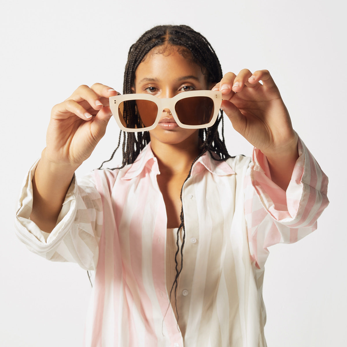 Antagonist Sunglasses in Nude