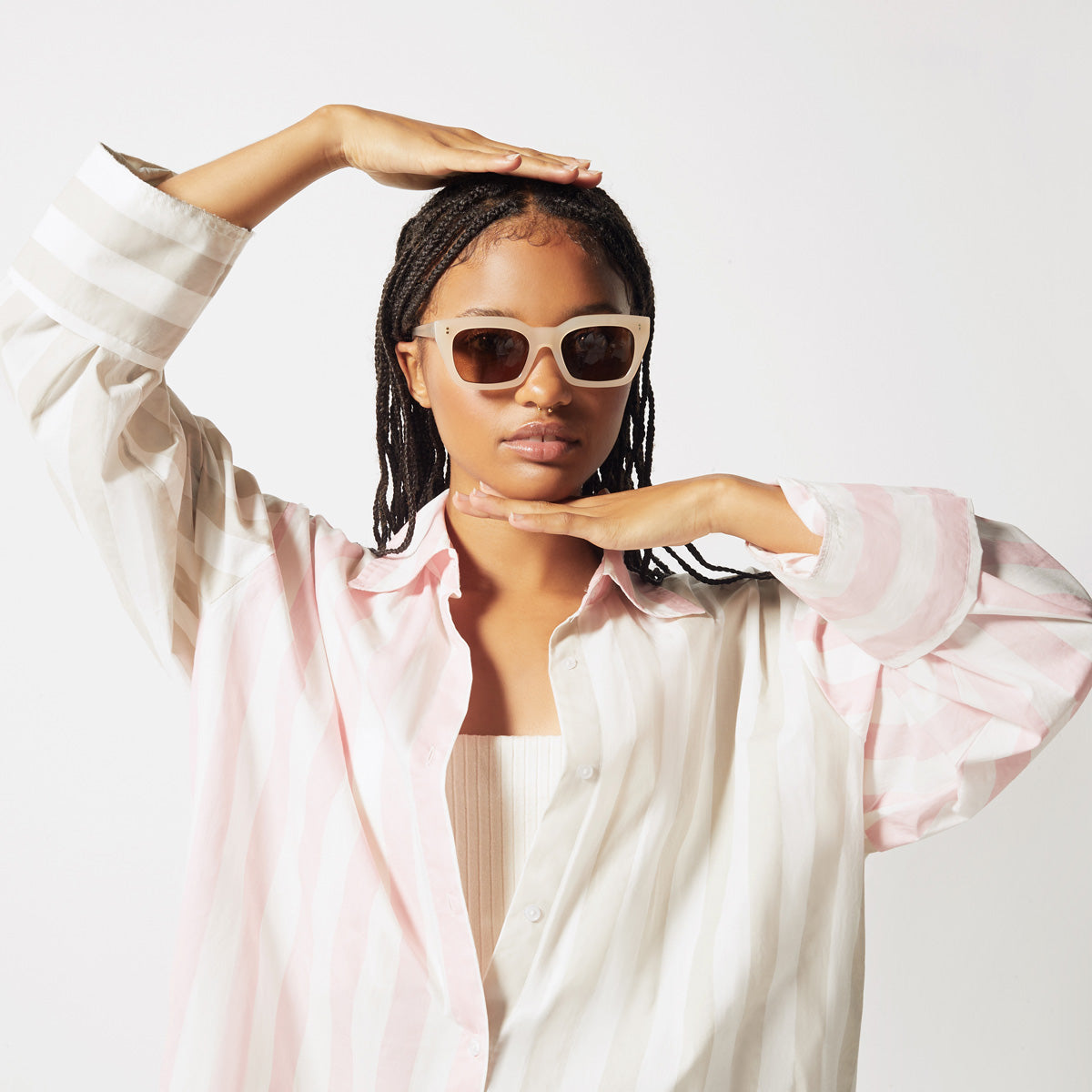 Antagonist Sunglasses in Nude