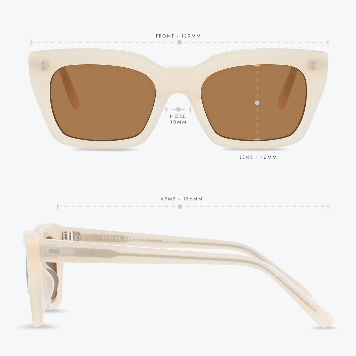 Antagonist Sunglasses in Nude