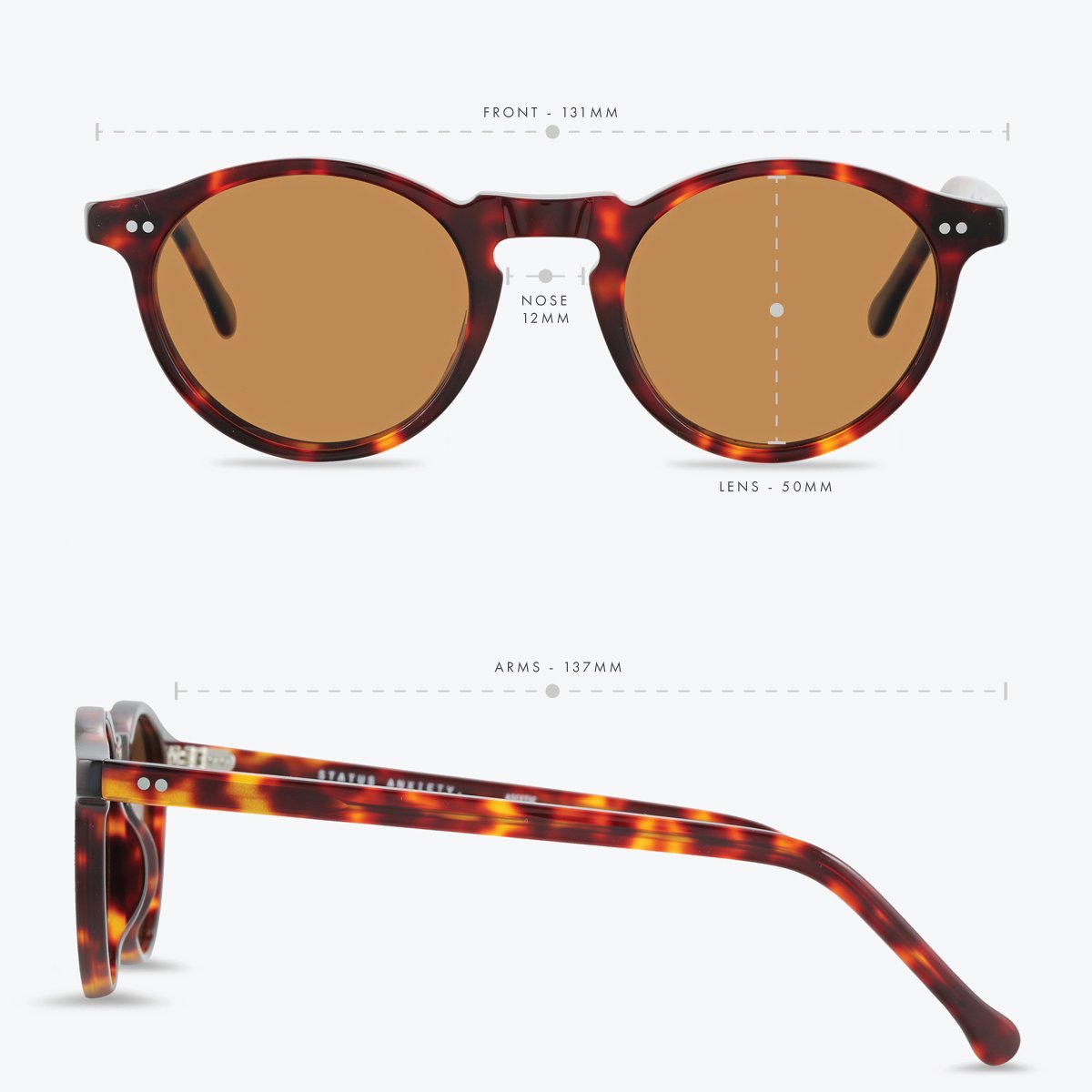 Ascetic Sunglasses in Brown Tort