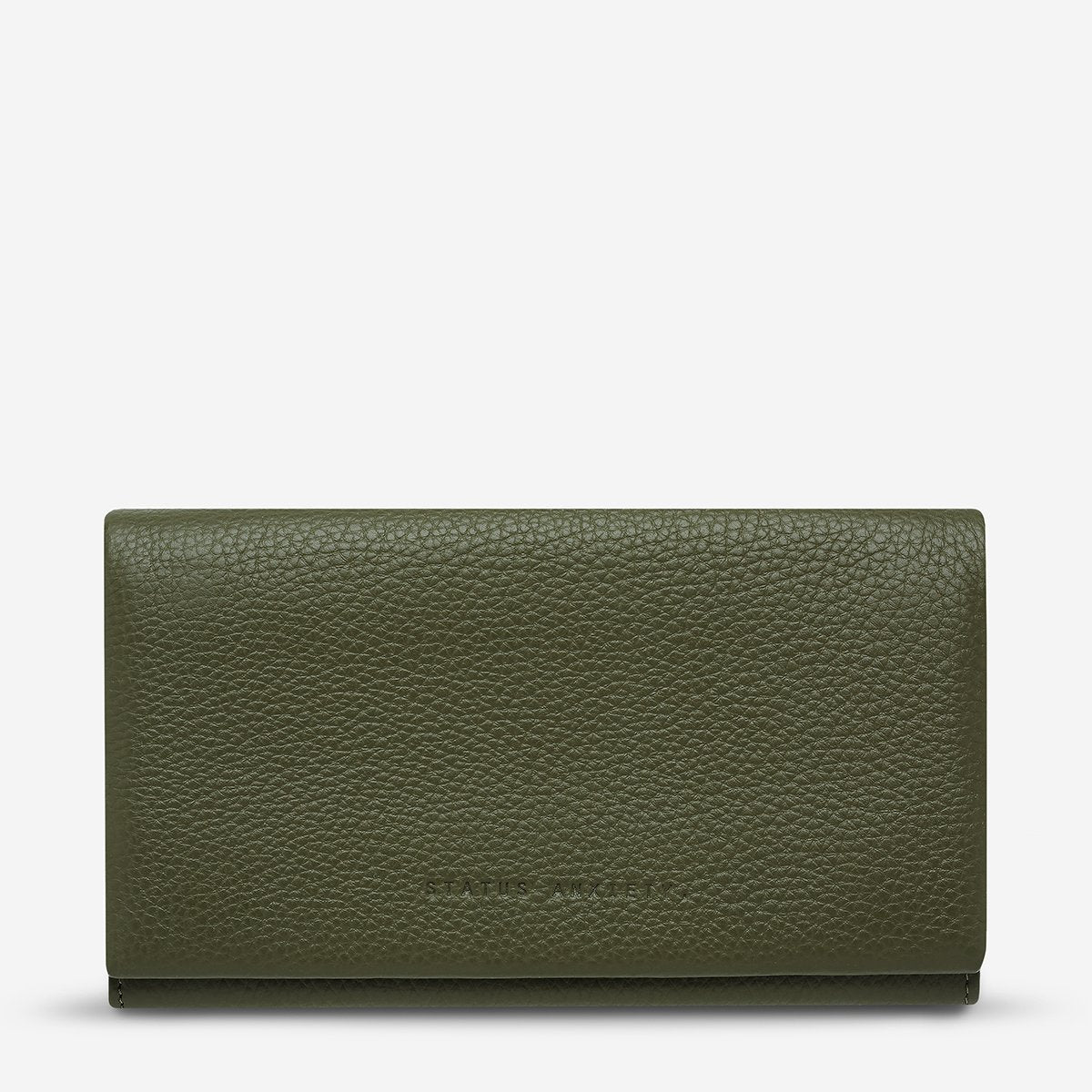 Nevermind Leather Wallet in Khaki