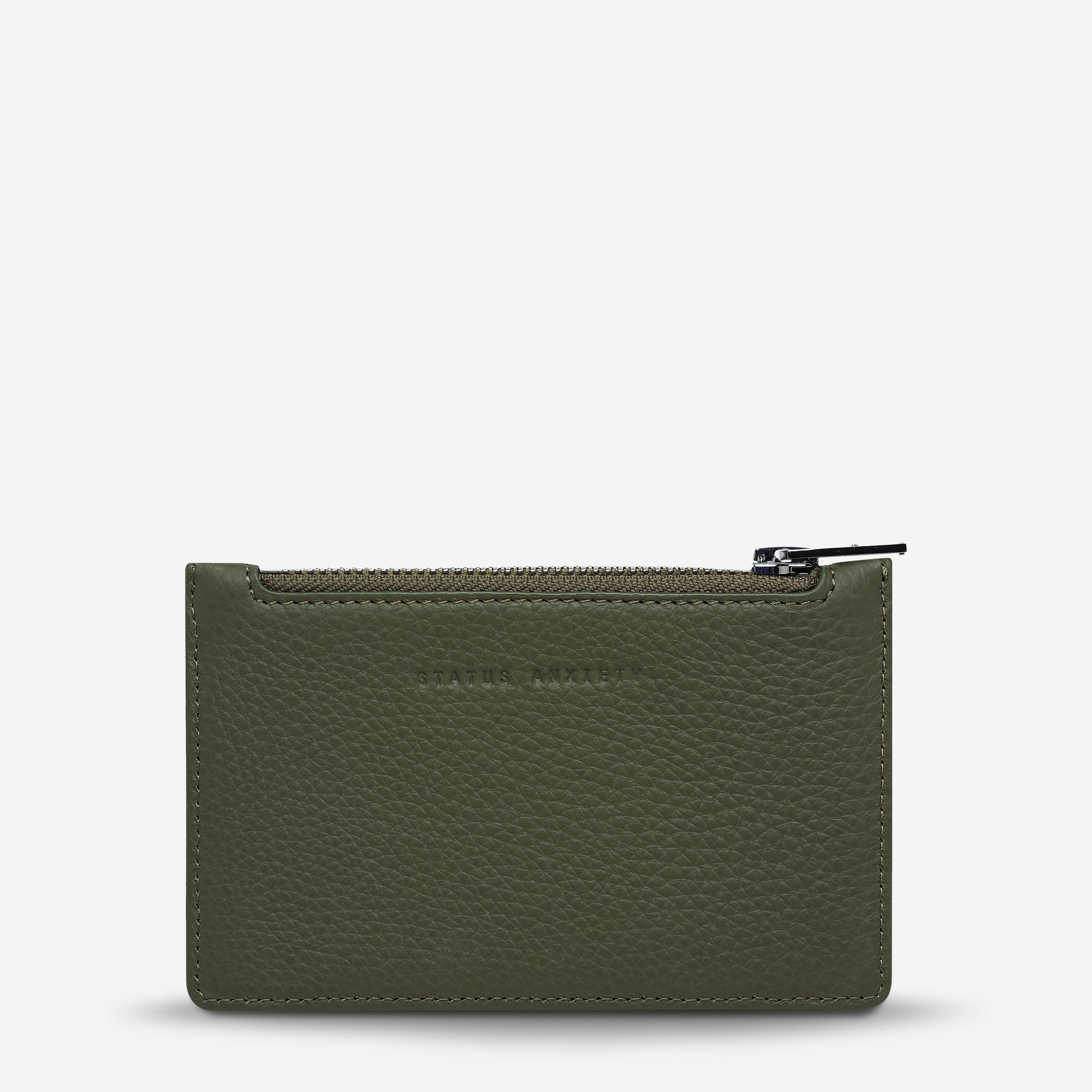Avoiding Things Leather Wallet in Khaki