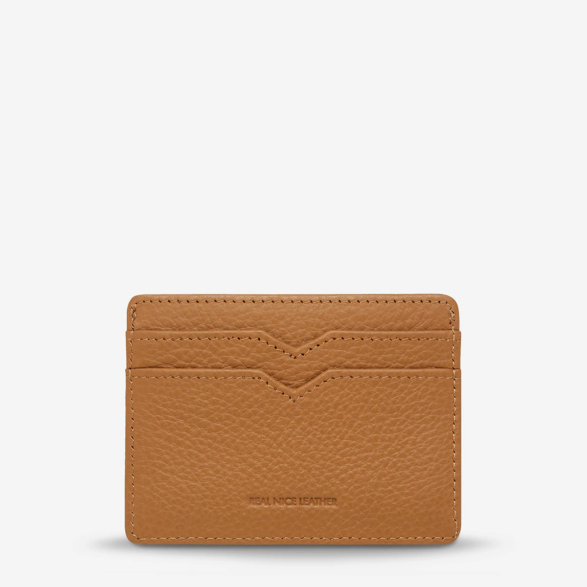 Together For Now Leather Card Wallet in Tan