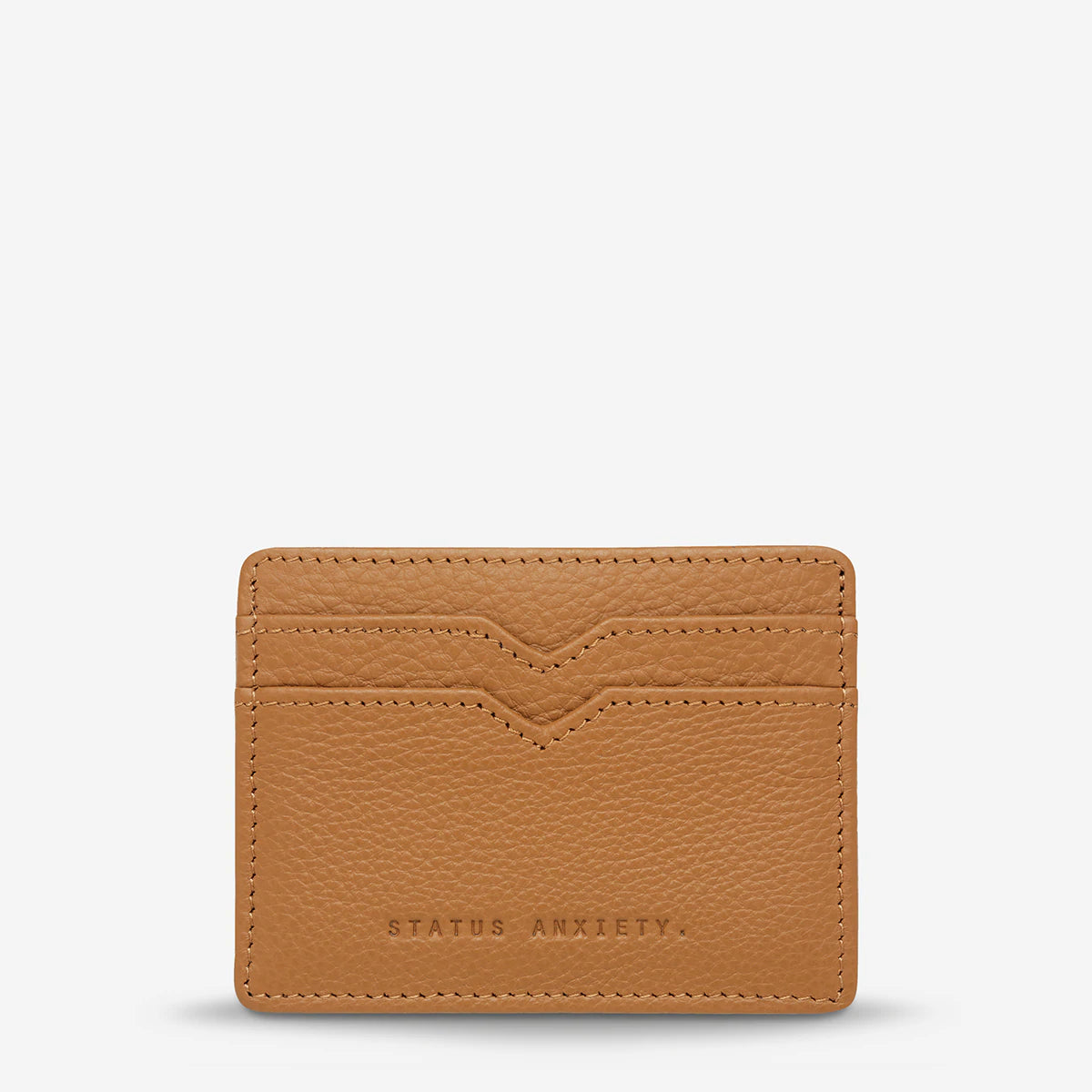 Together For Now Leather Card Wallet in Tan