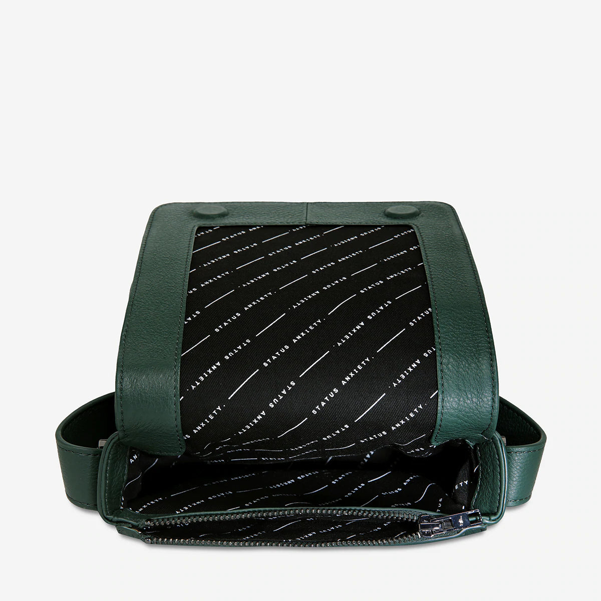 Want To Believe Leather Bag in Green