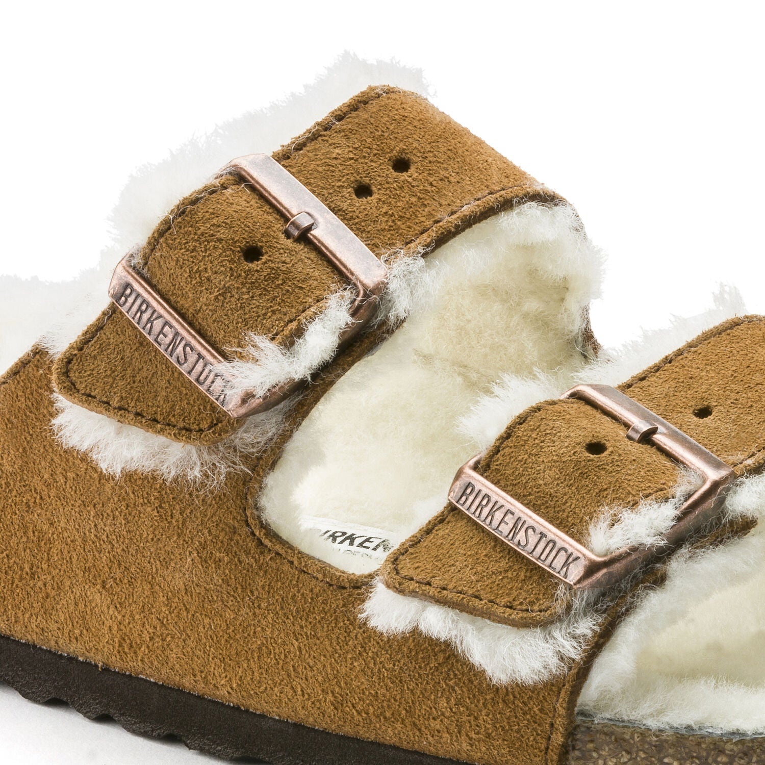 Arizona Suede Leather/Shearling in Mink