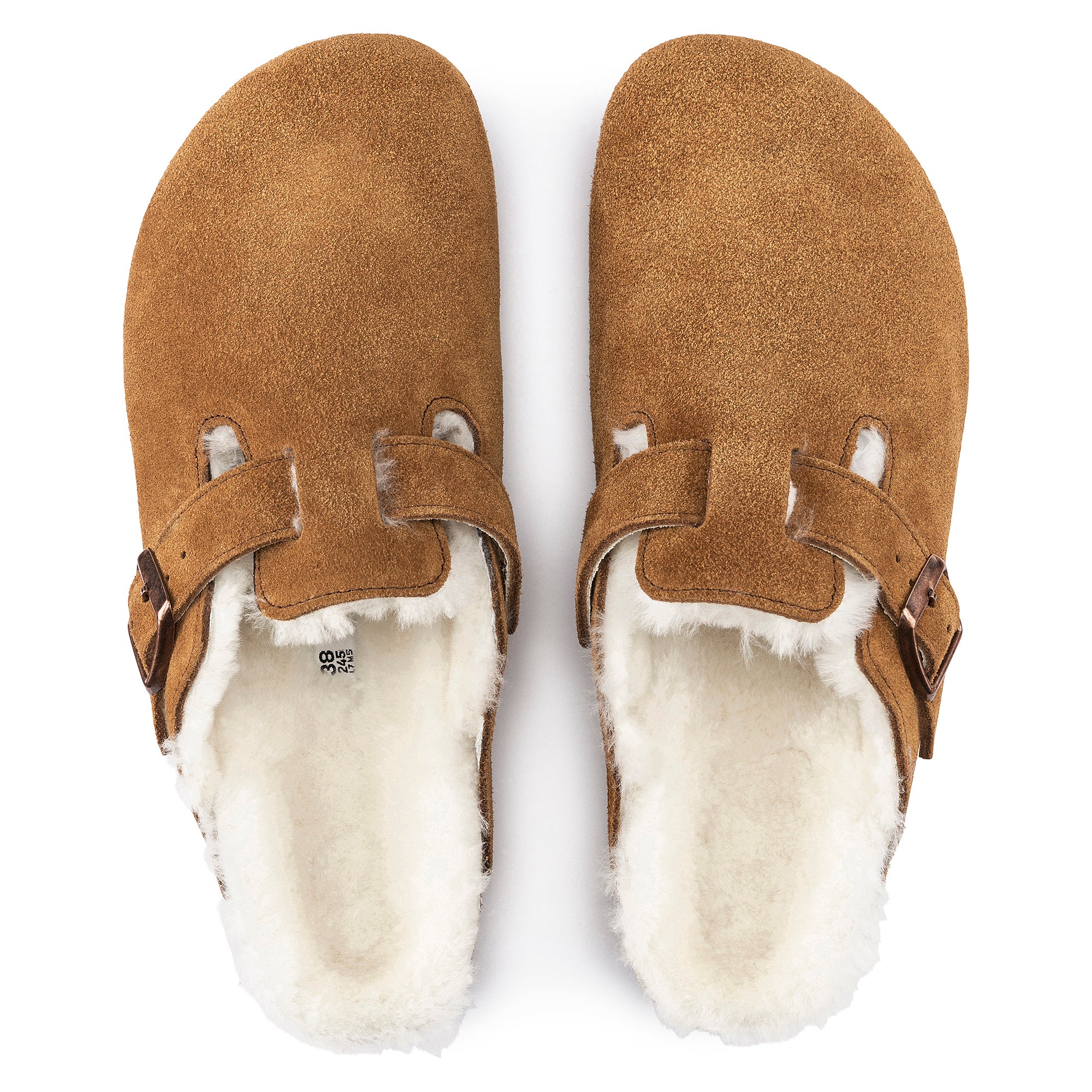 Boston Suede Leather/Shearling in Mink