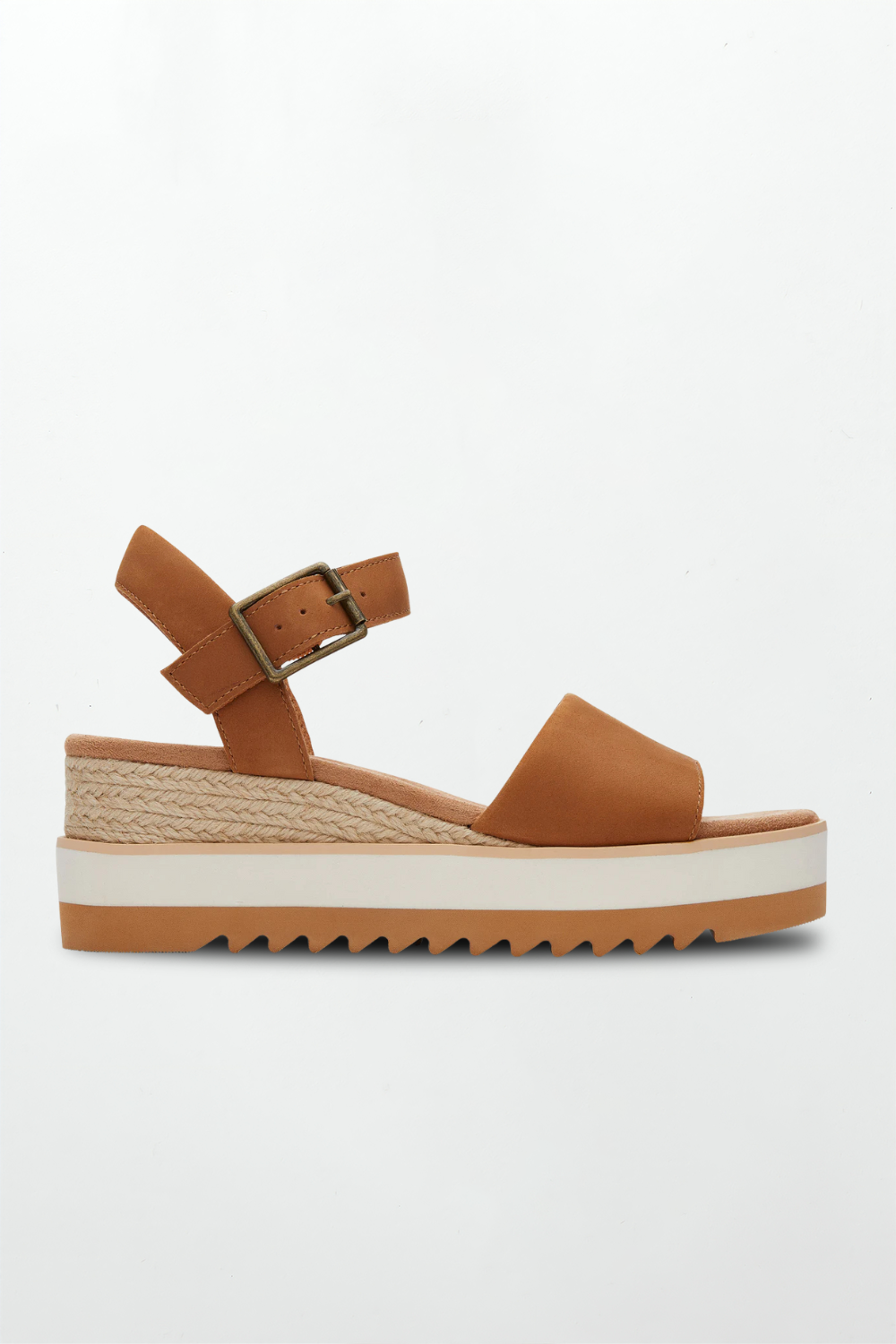 Women's Diana Wedge Sandal in Tan Leather