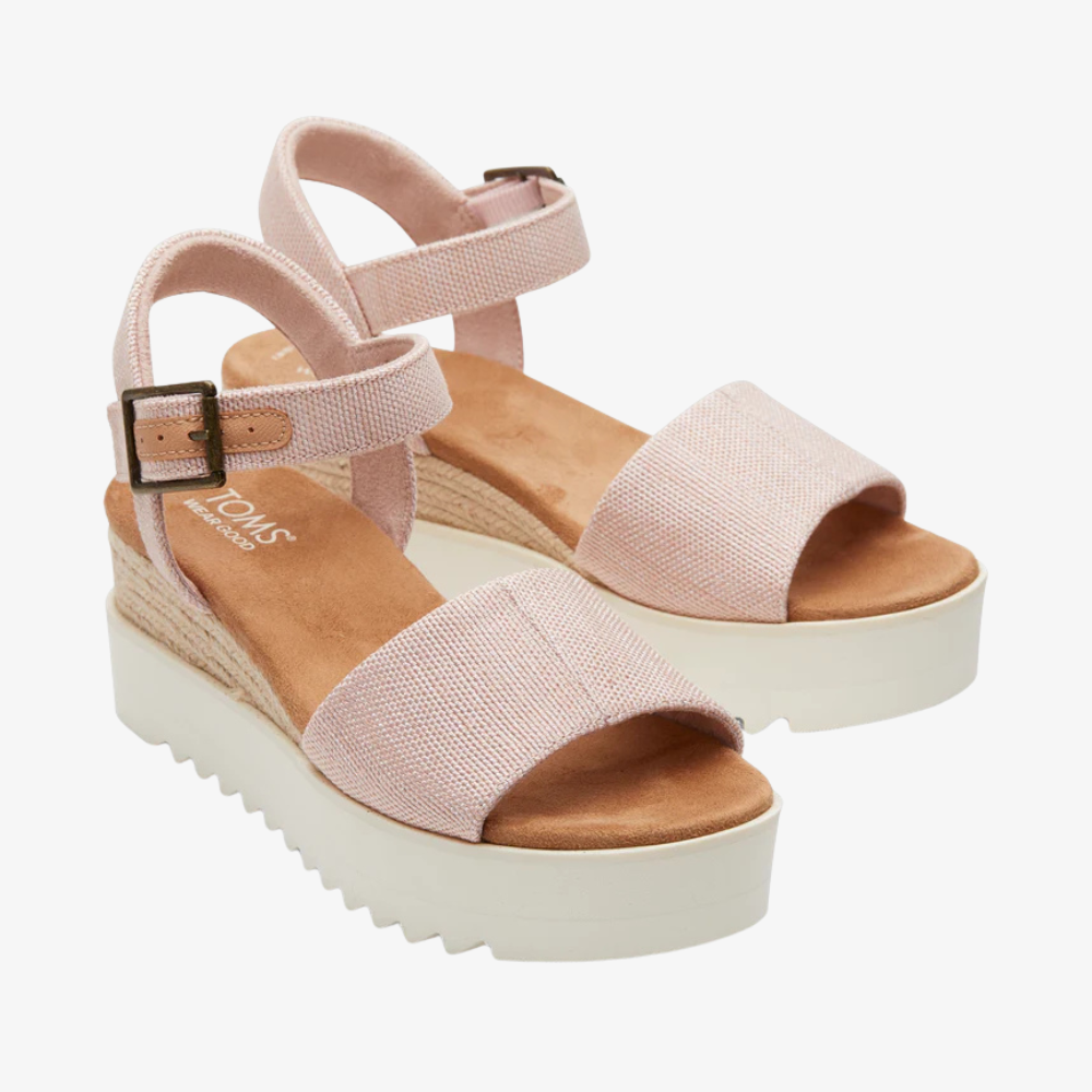 Women's Diana Wedge Sandal in Ballet Pink