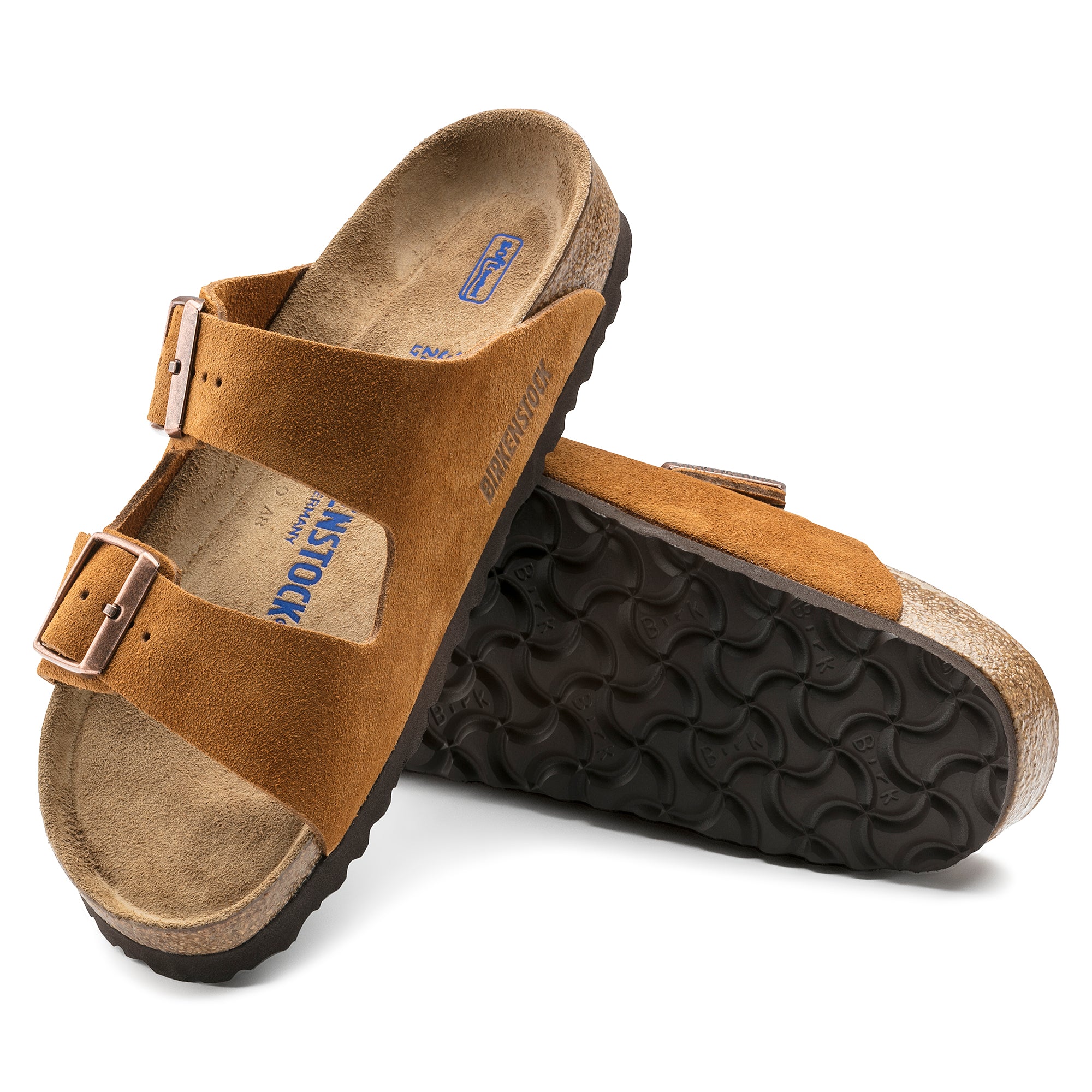 Arizona Suede Leather in Mink (Soft Footbed) - Milu James St