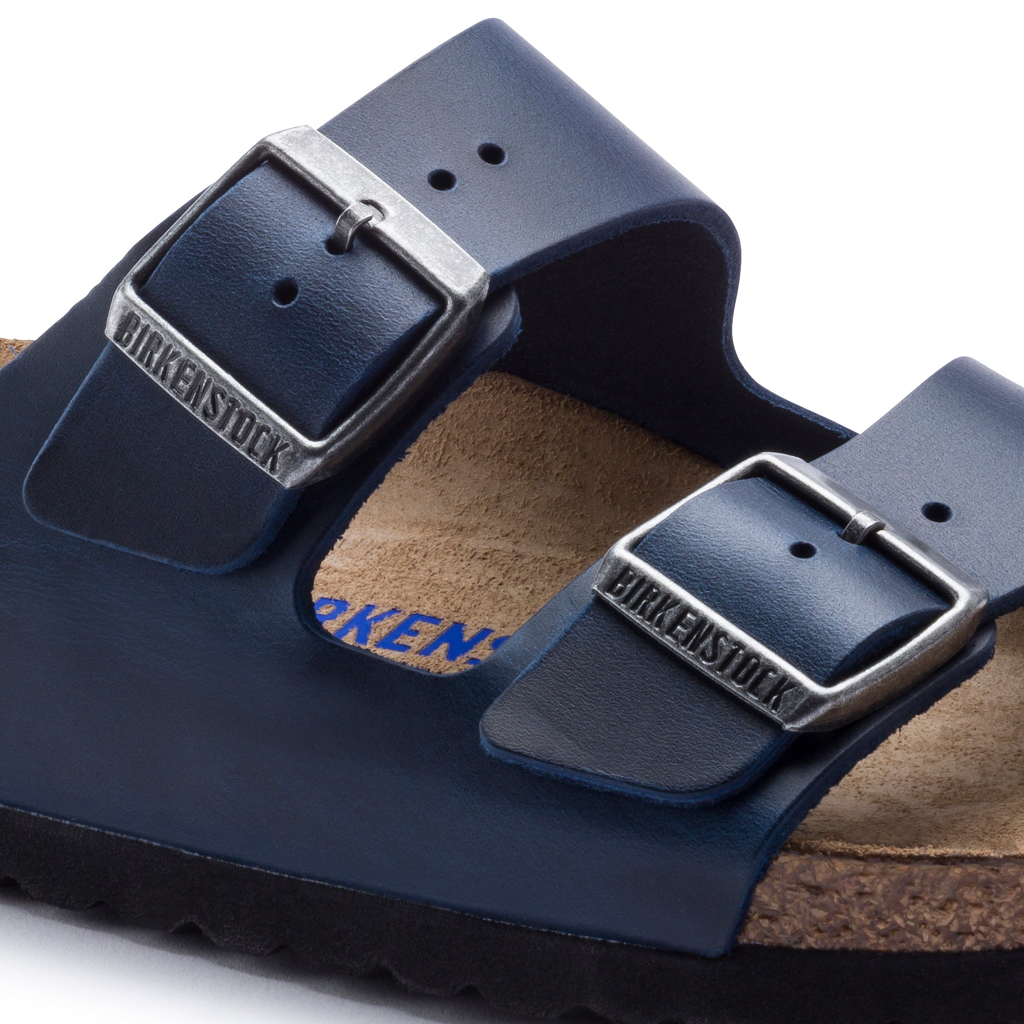 Arizona Oiled Leather in Blue (Soft Footbed)