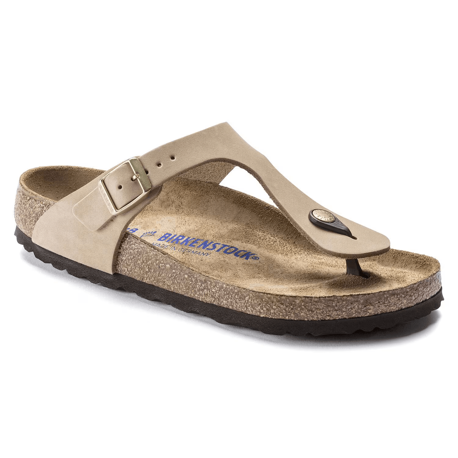 Gizeh Nubuck Leather in Sandcastle (Soft Footbed)