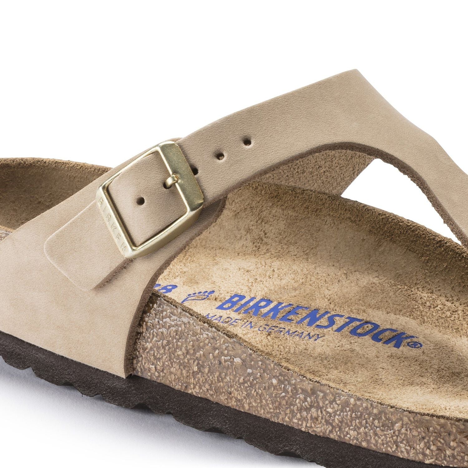 Gizeh Nubuck Leather in Sandcastle (Soft Footbed)