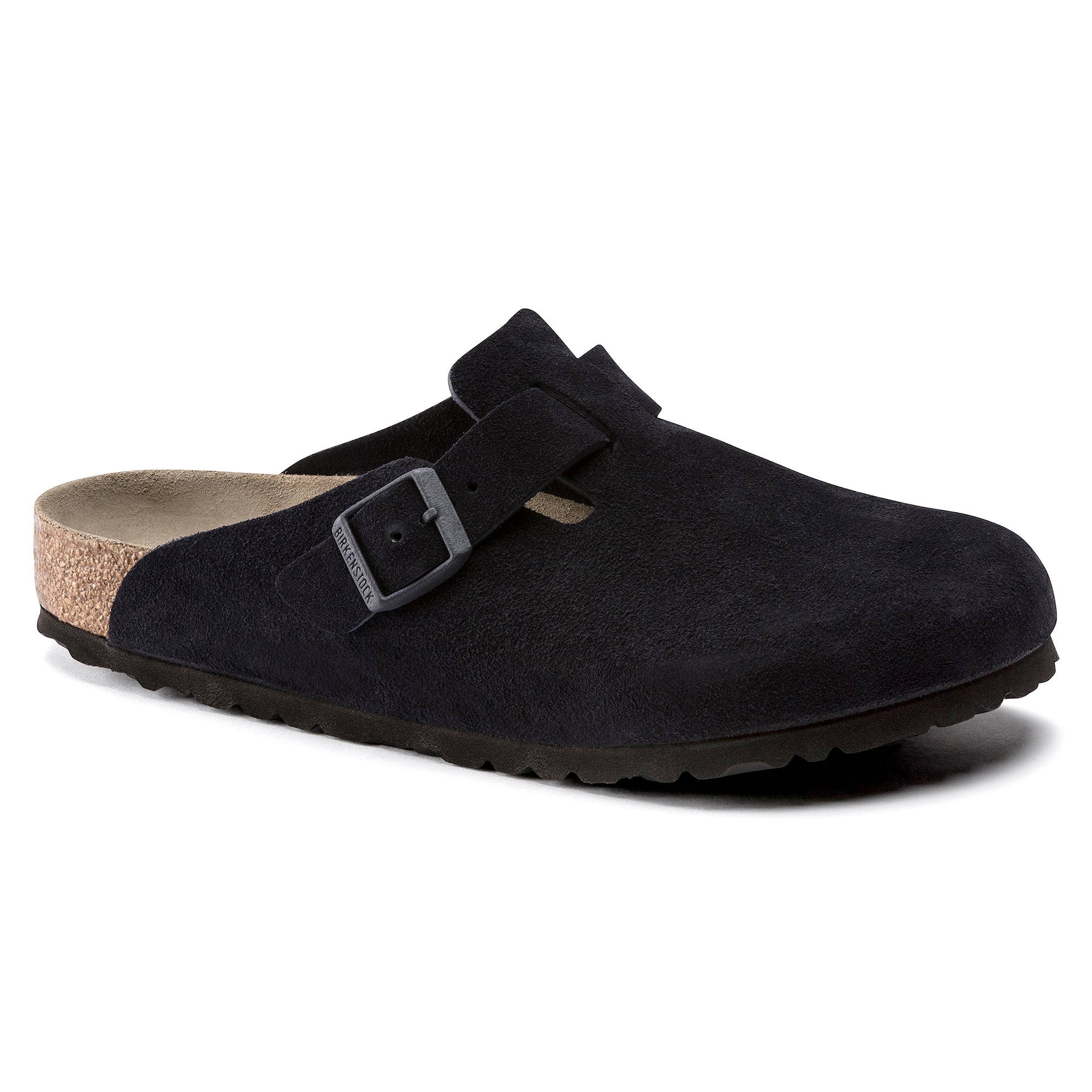 Boston Suede Leather in Midnight (Soft Footbed)