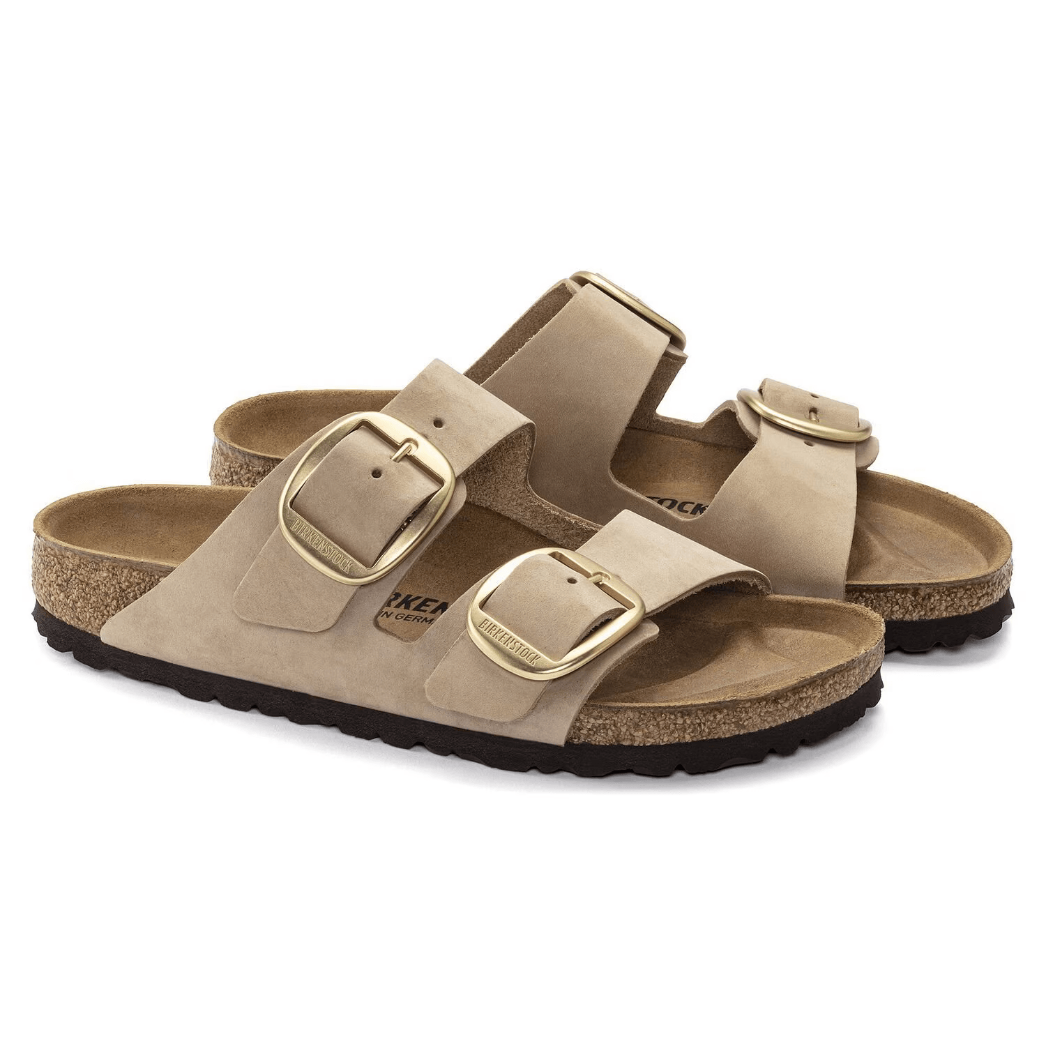 Arizona Big Buckle Nubuck Leather in Sandcastle