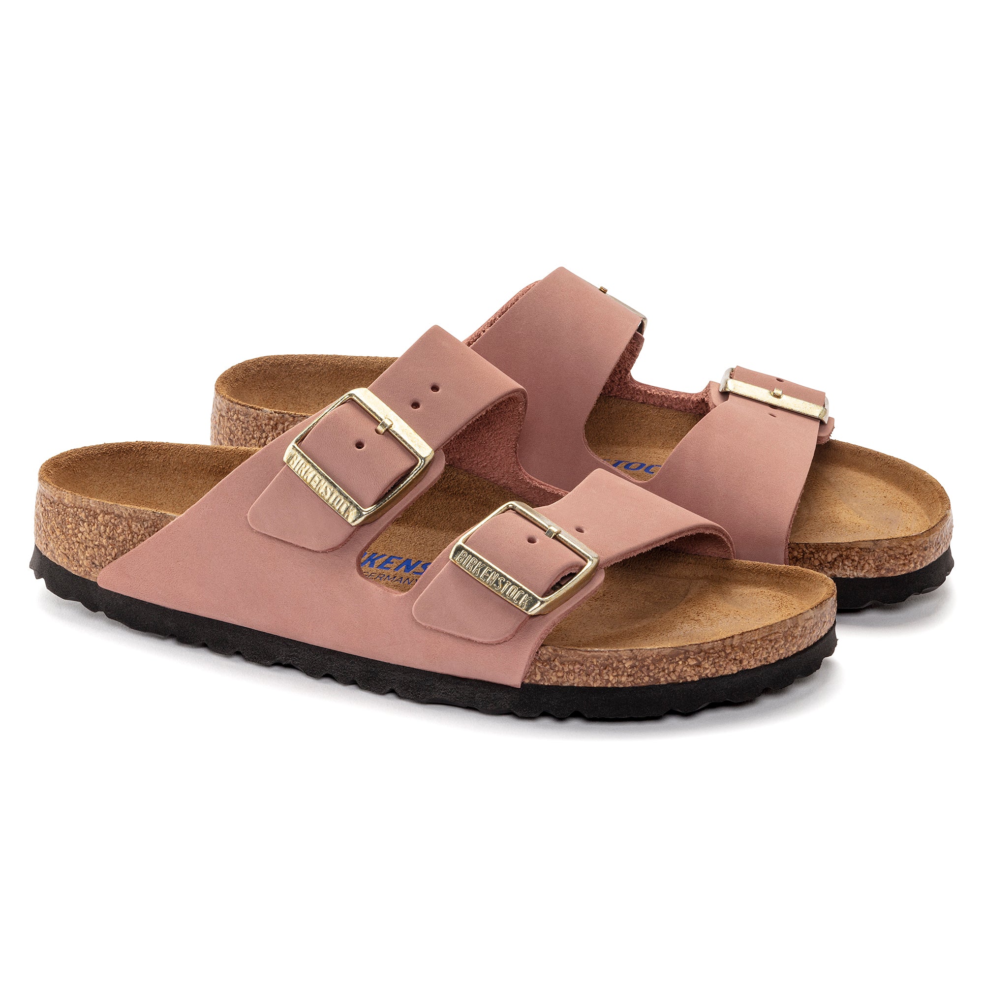 Arizona Nubuck Leather in Old Rose (Soft Footbed)