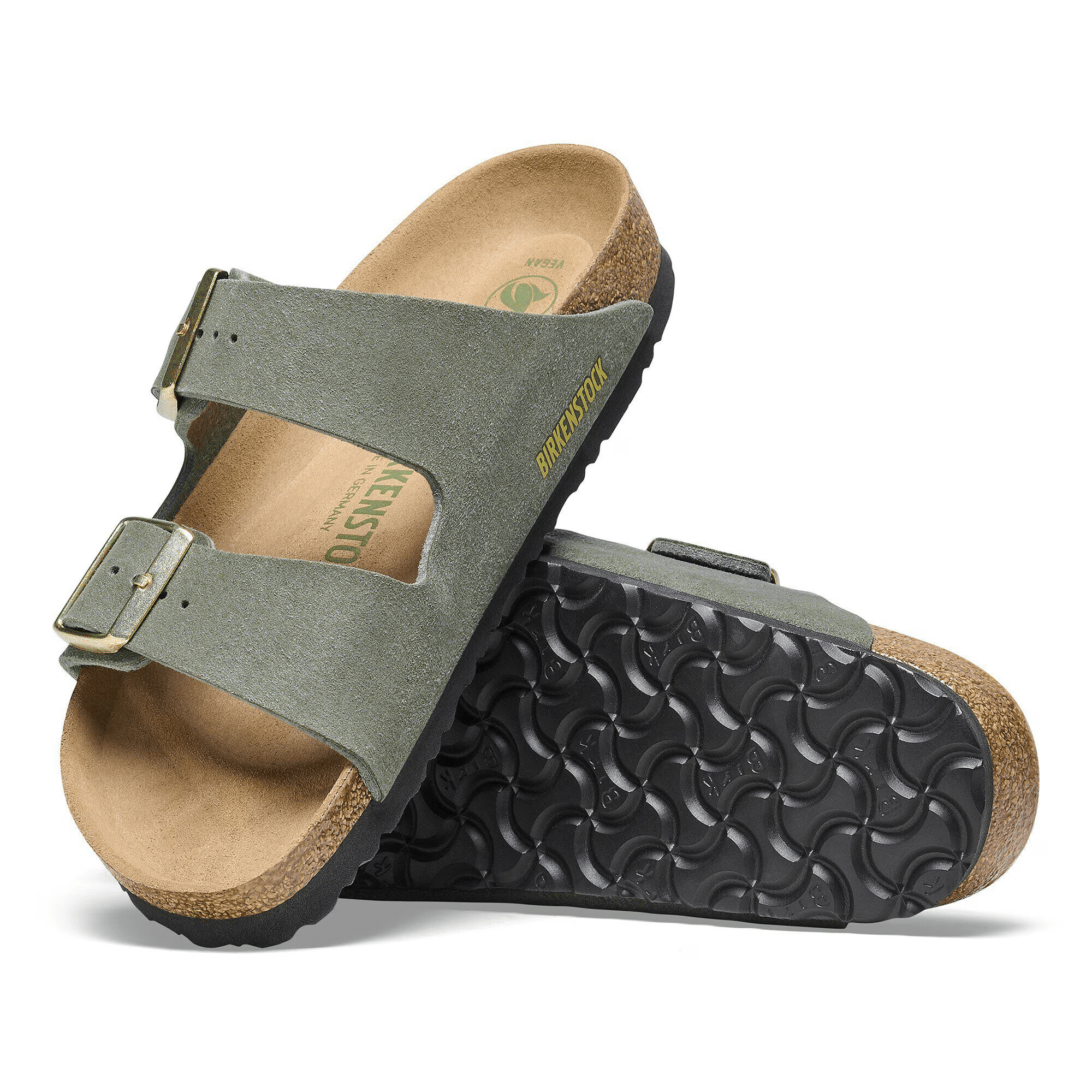Arizona Synthetic in Soft Birki Vegan Thyme - Milu James St
