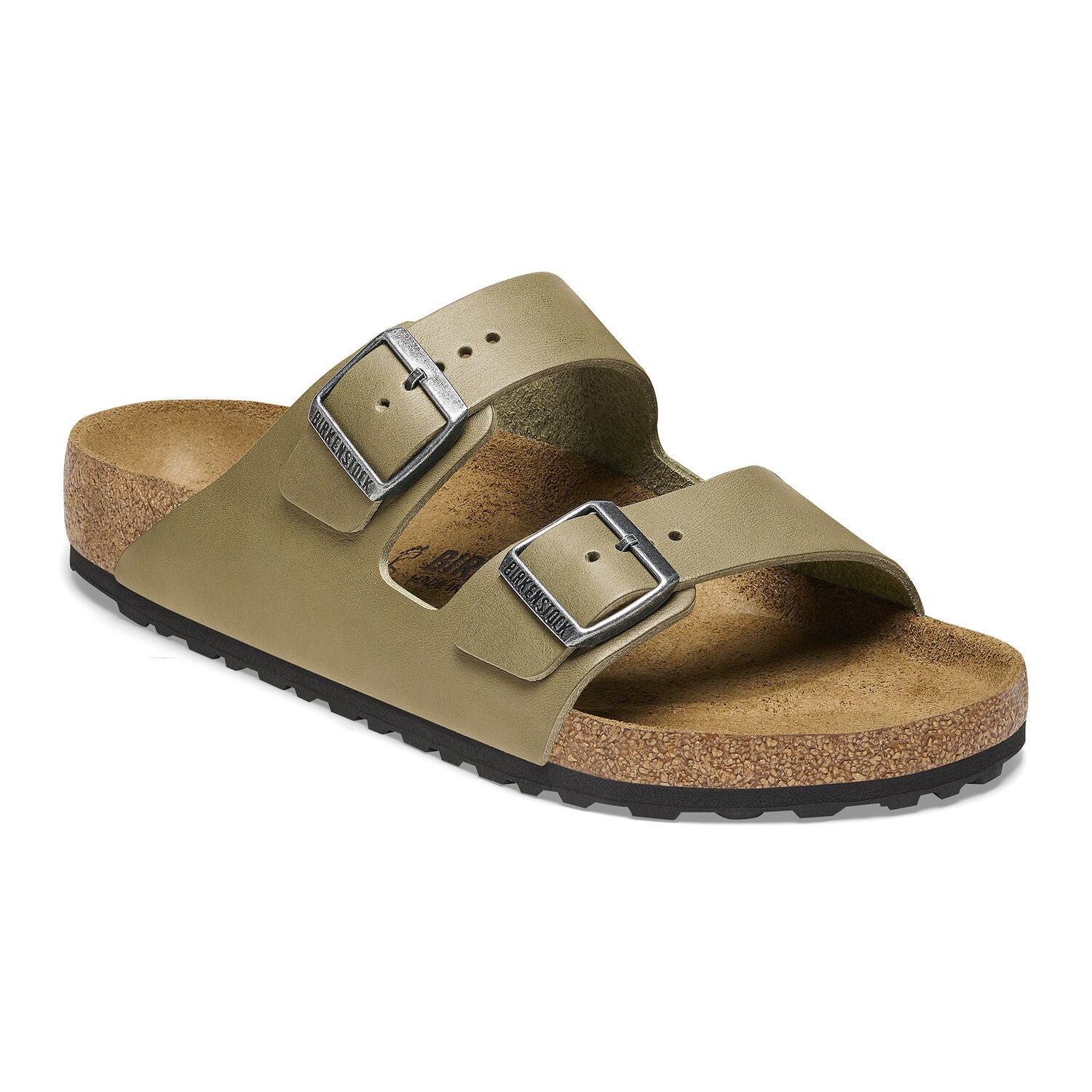 Arizona Smooth Leather in Faded Khaki (Classic Footbed - Suede Lined)