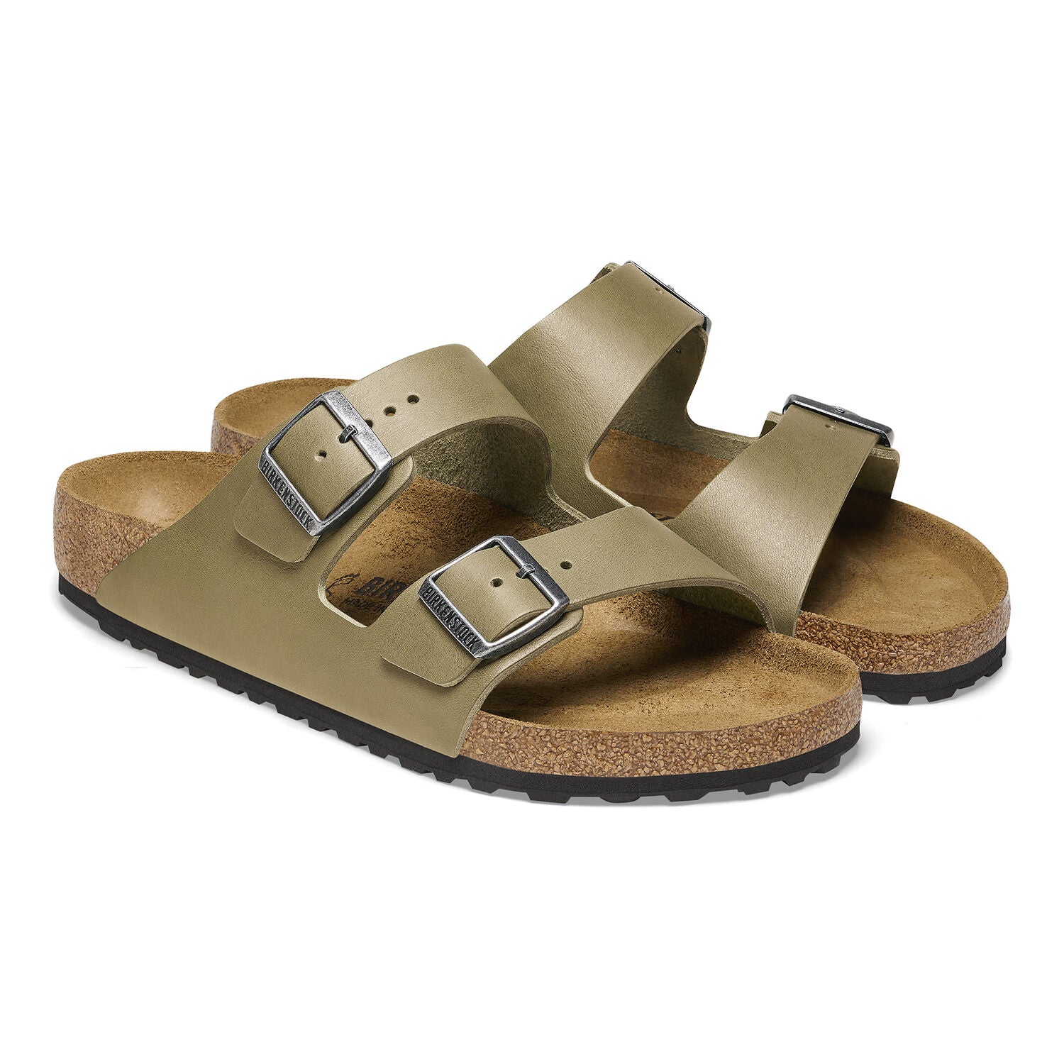 Arizona Smooth Leather in Faded Khaki (Classic Footbed - Suede Lined)