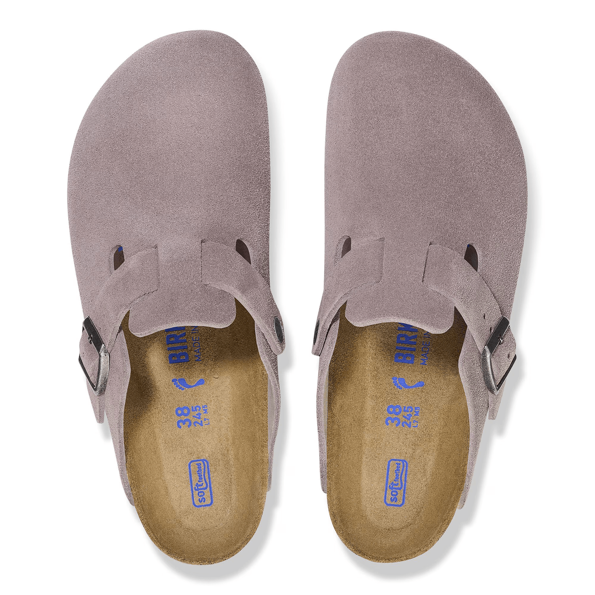 Boston Suede Leather in Faded Purple (Soft Footbed)