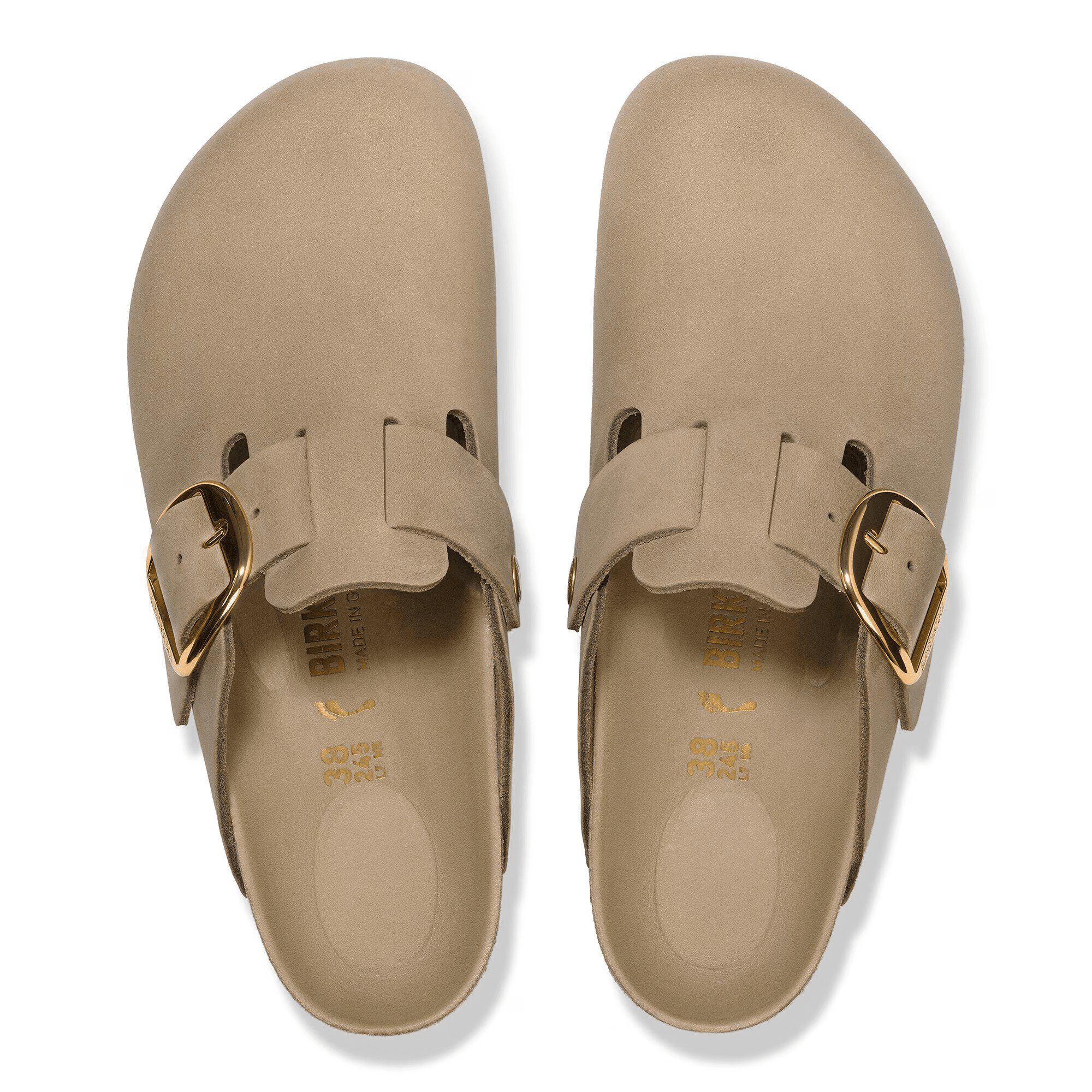 Boston Big Buckle Oiled Leather in Tabacco Brown