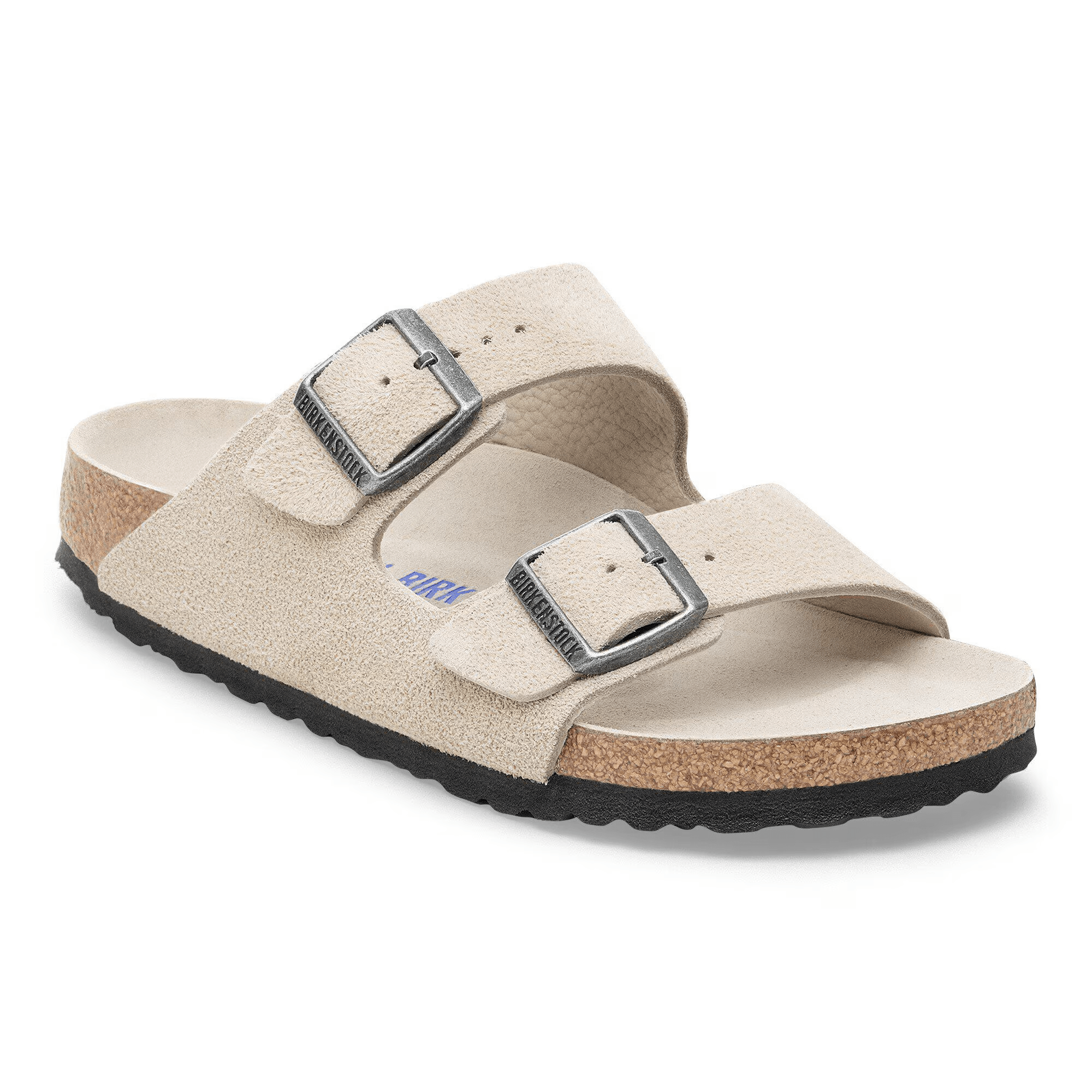 Arizona Suede Leather in Oyster Tonal (Soft Footbed) - Milu James St