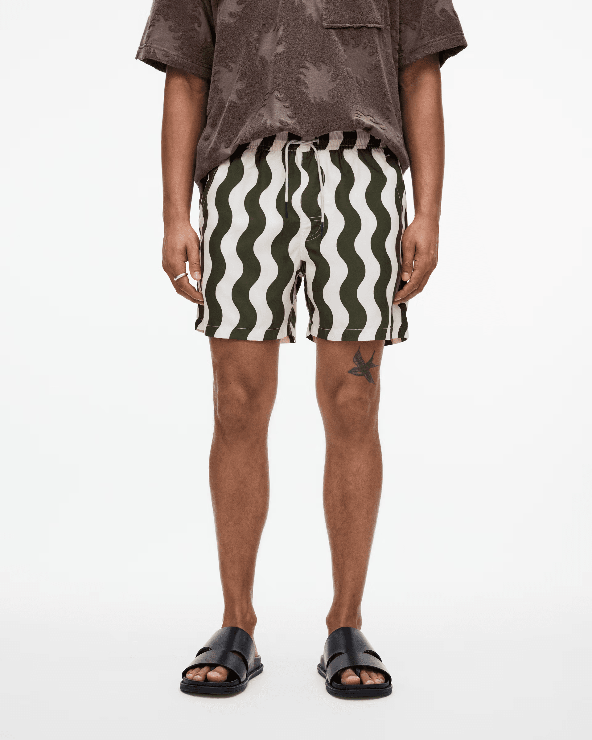 Swim Shorts in Forest Waver