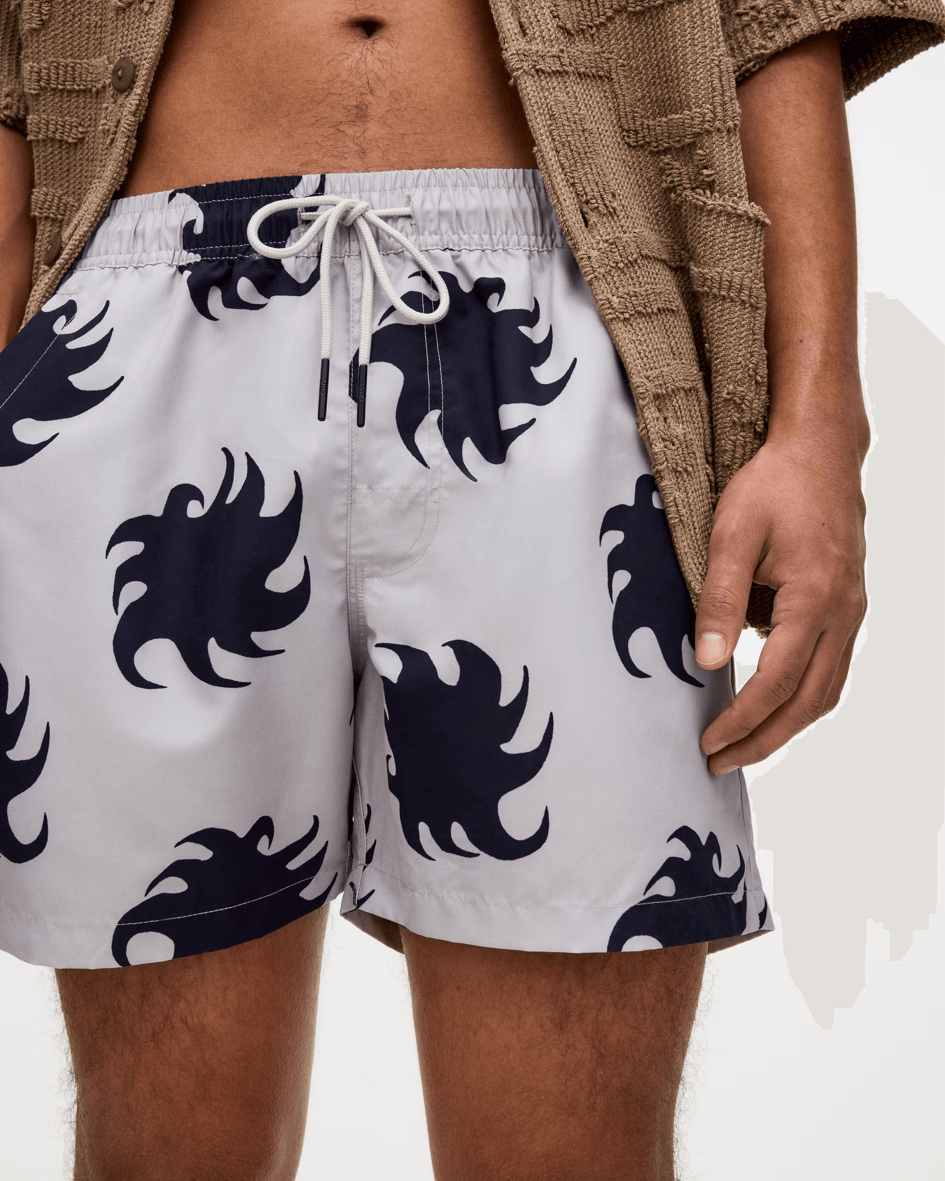 Swim Shorts in Gravel Ember