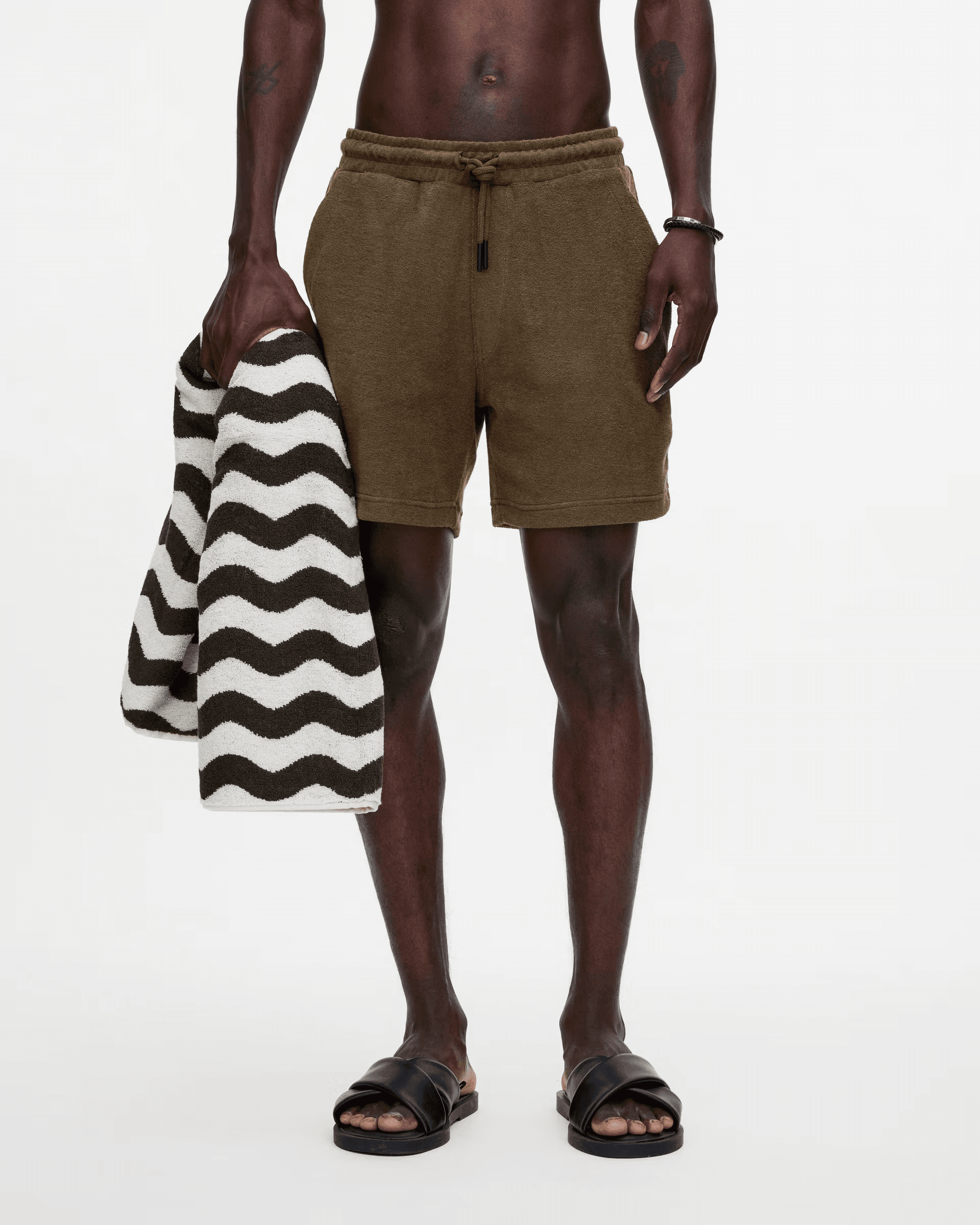 Terry Shorts in Pine - Milu James St