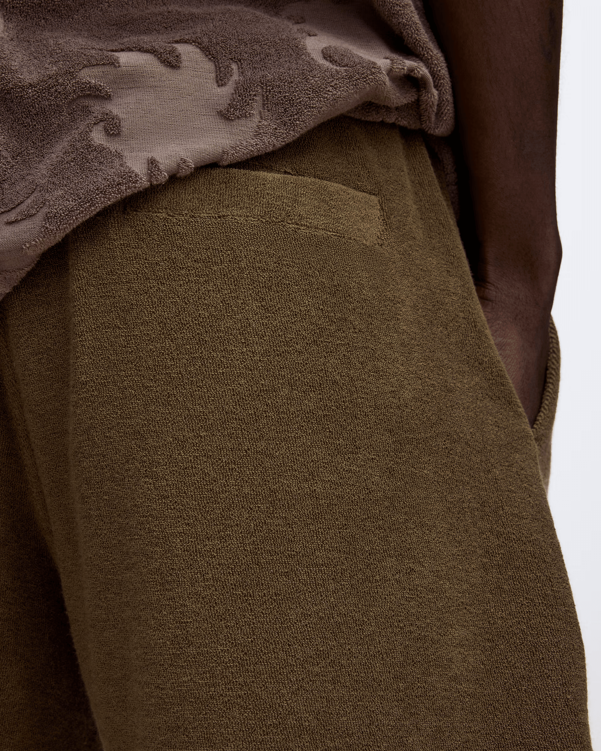 Terry Shorts in Pine - Milu James St