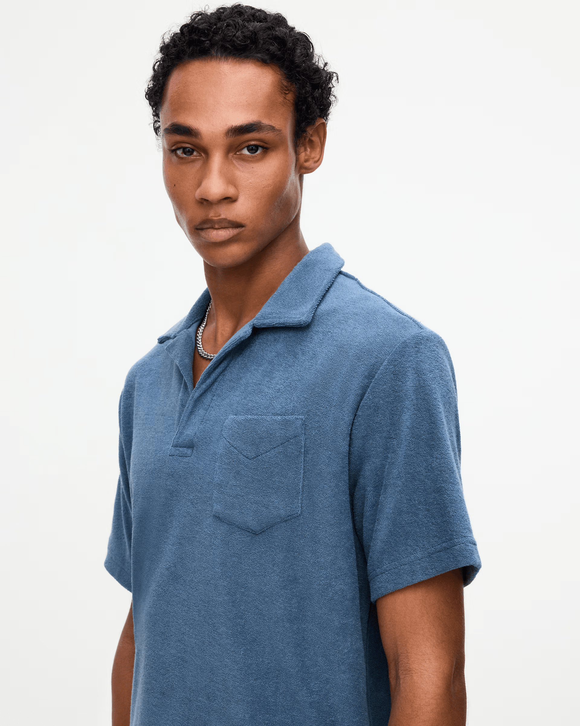 Polo Terry Shirt in Coronet - Milu James St