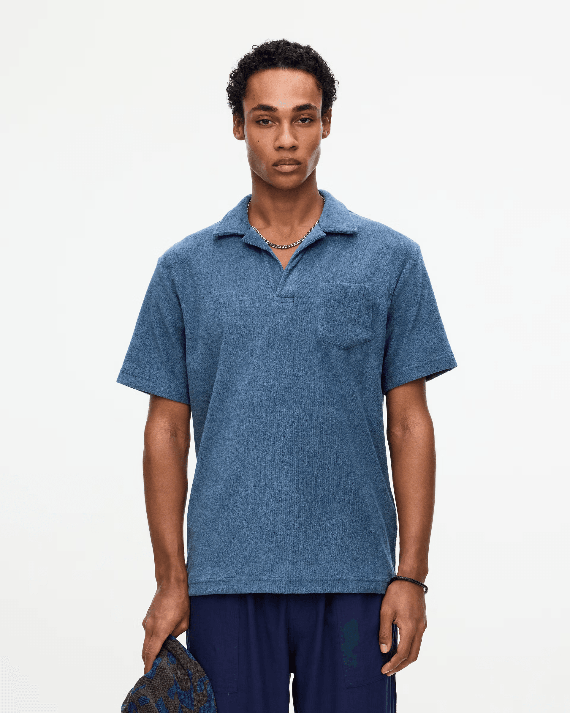 Polo Terry Shirt in Coronet - Milu James St