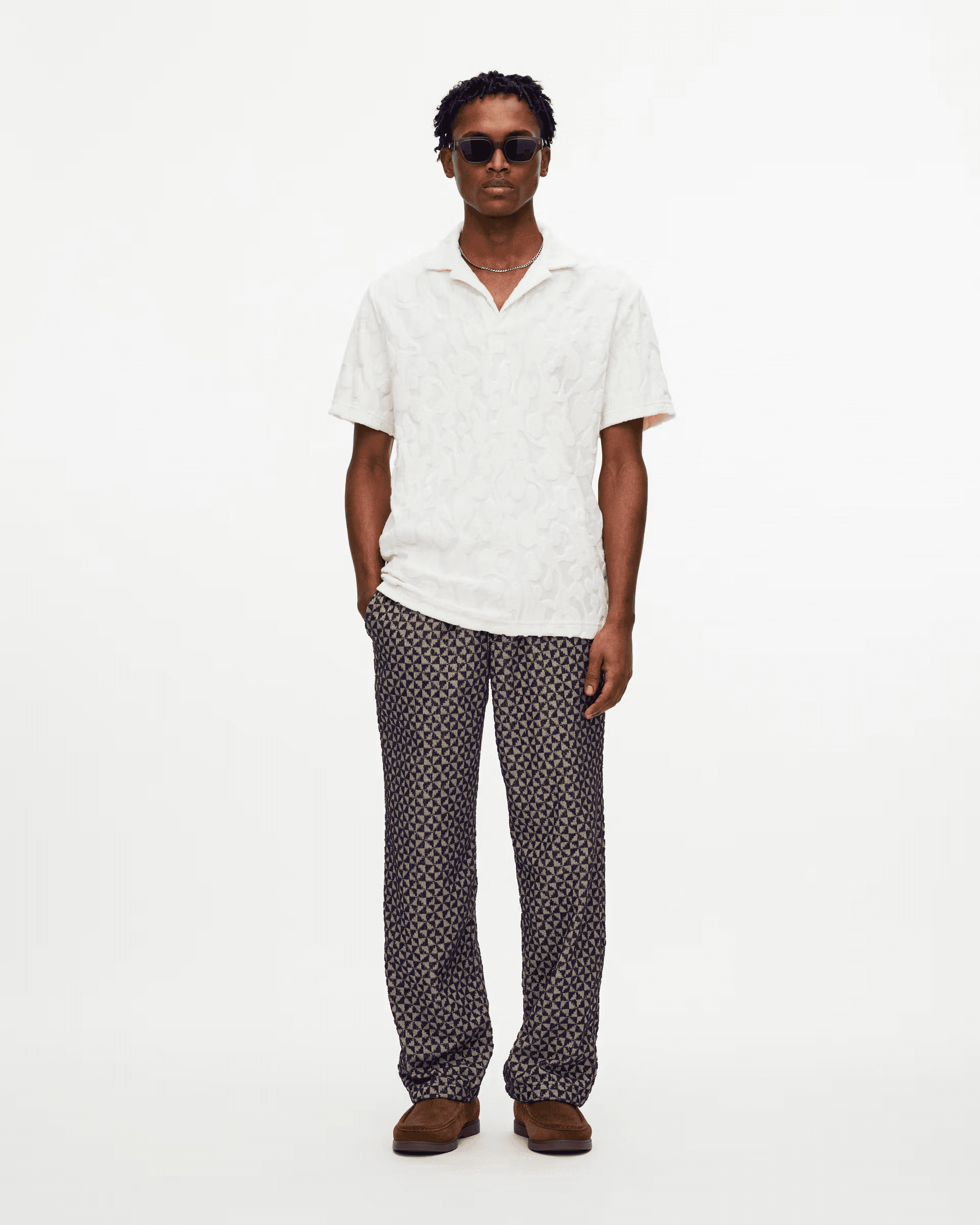 Polo Terry Shirt in Summit - Milu James St