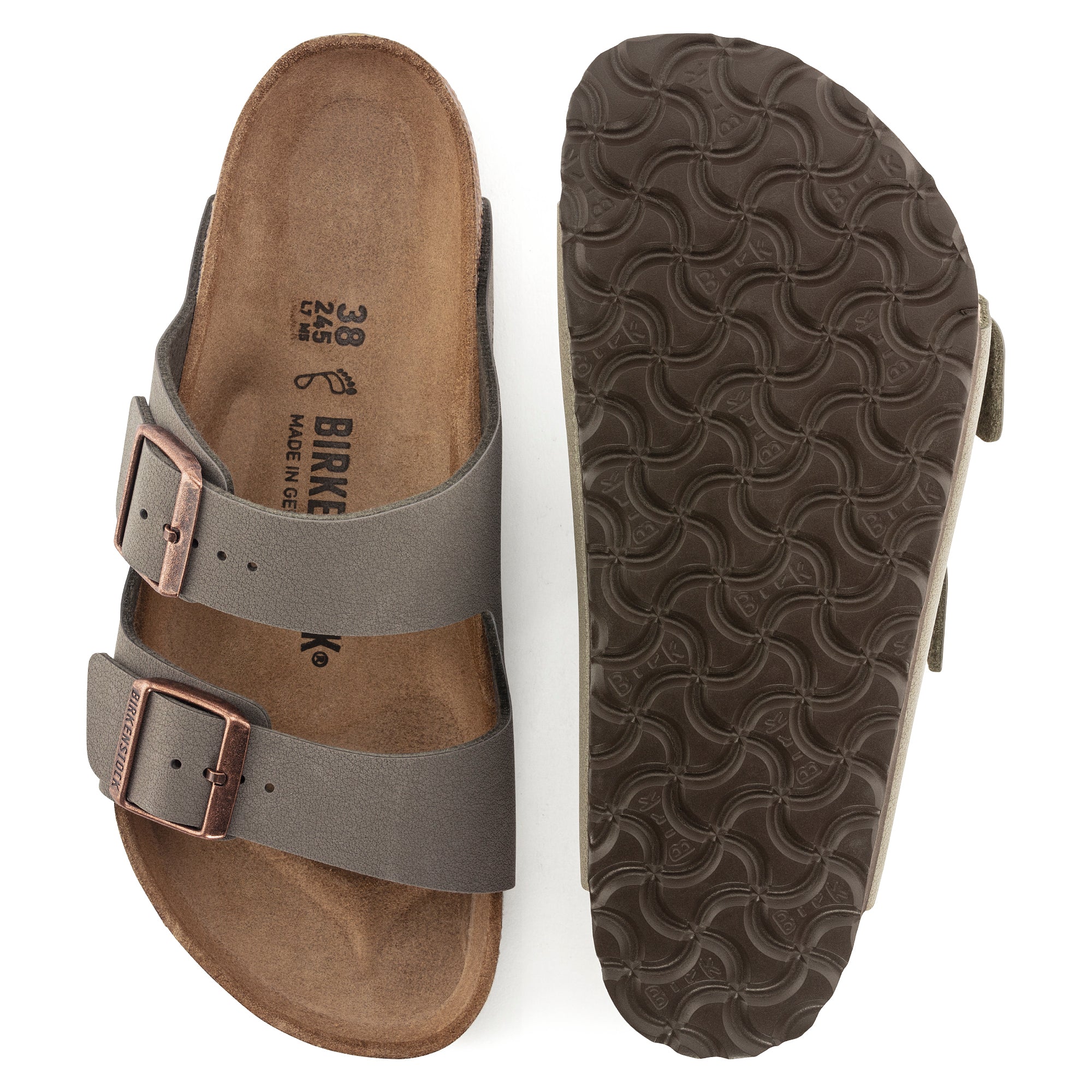 Arizona BirkiBuc in Stone (Classic Footbed - Suede Lined) - Milu James St
