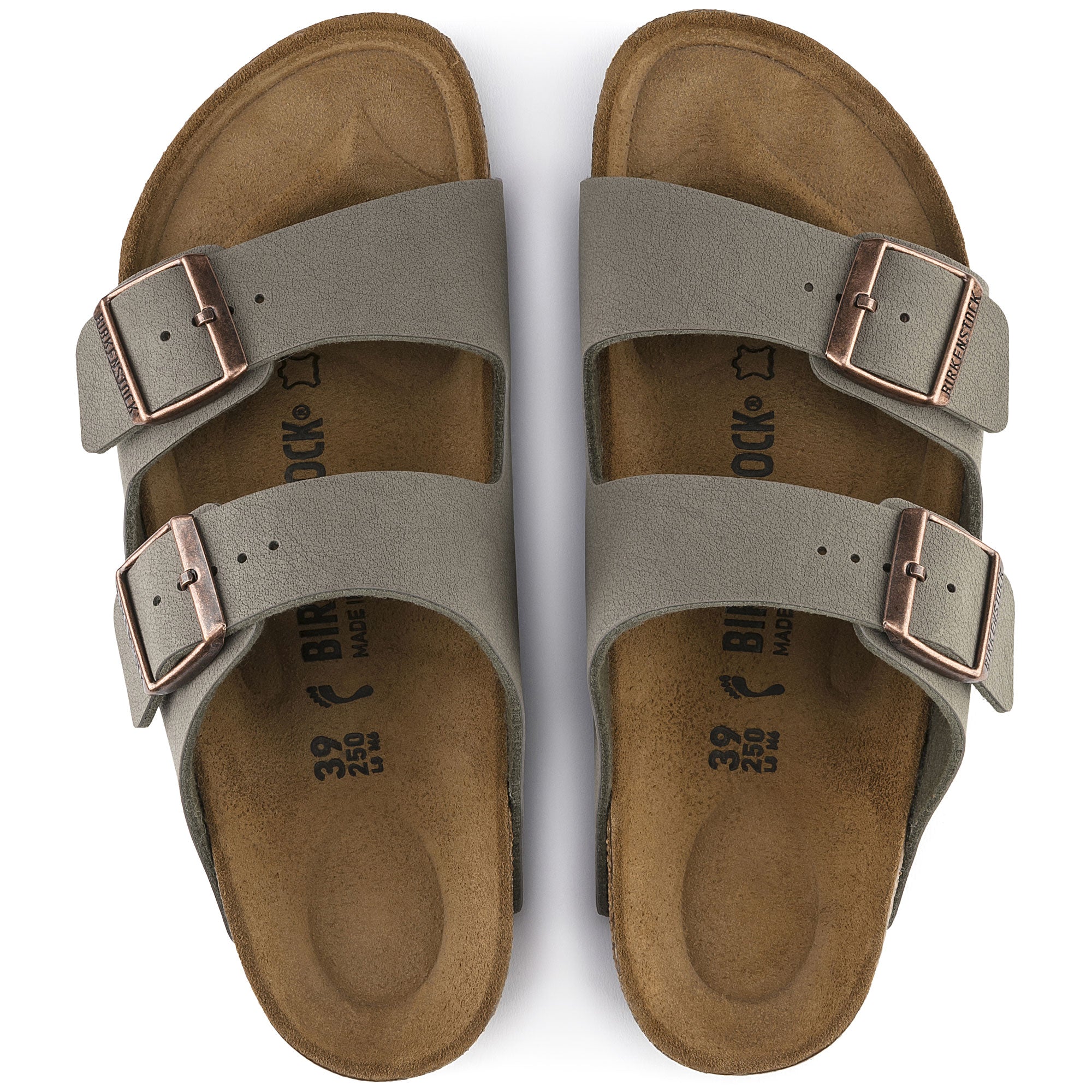 Arizona BirkiBuc in Stone (Classic Footbed - Suede Lined) - Milu James St