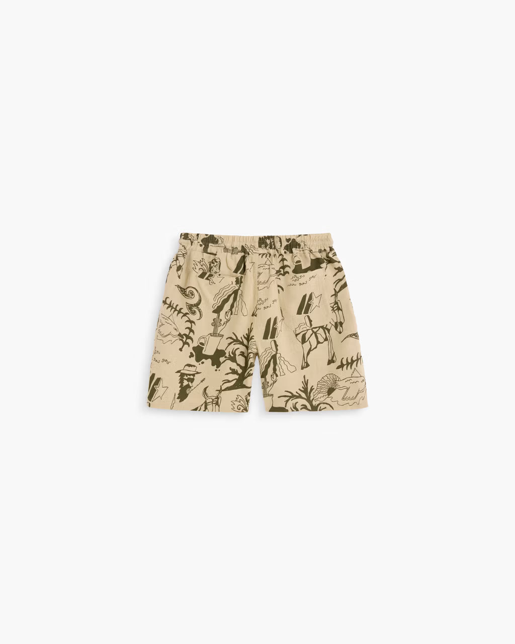 Linen Porto Shorts in Poplan